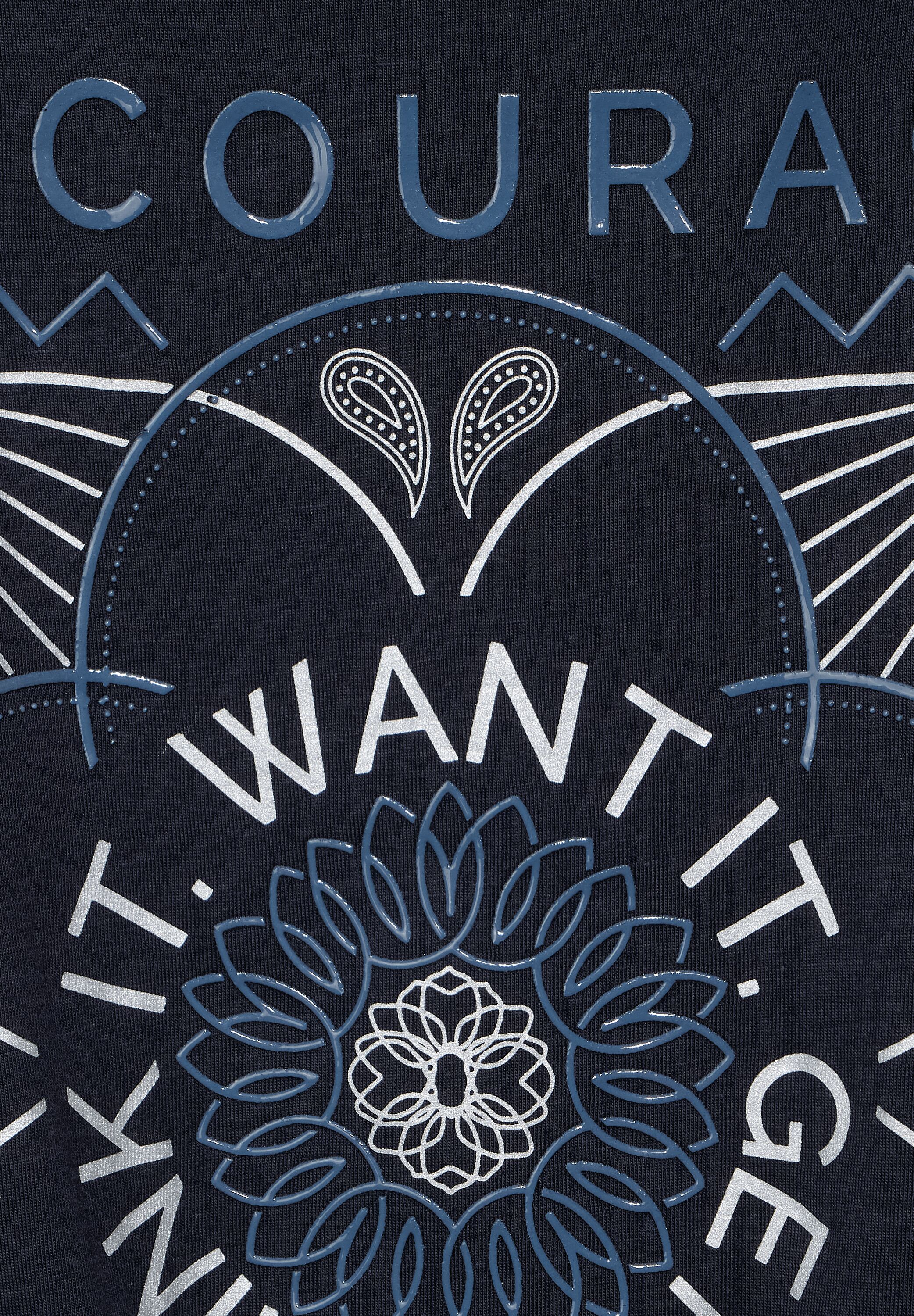 T-Shirt mit Knoten Detail