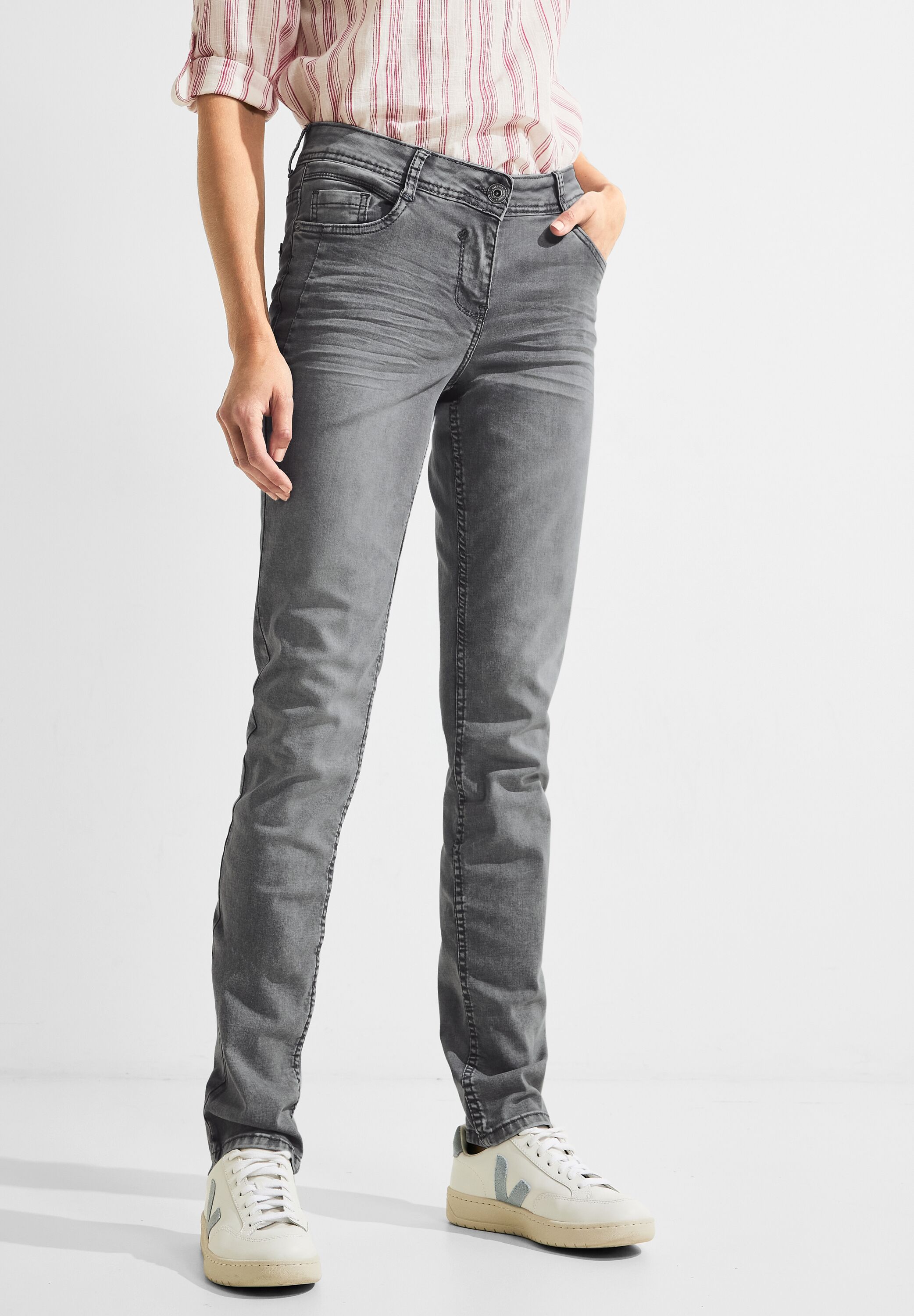 Graue Loose Fit Jeans