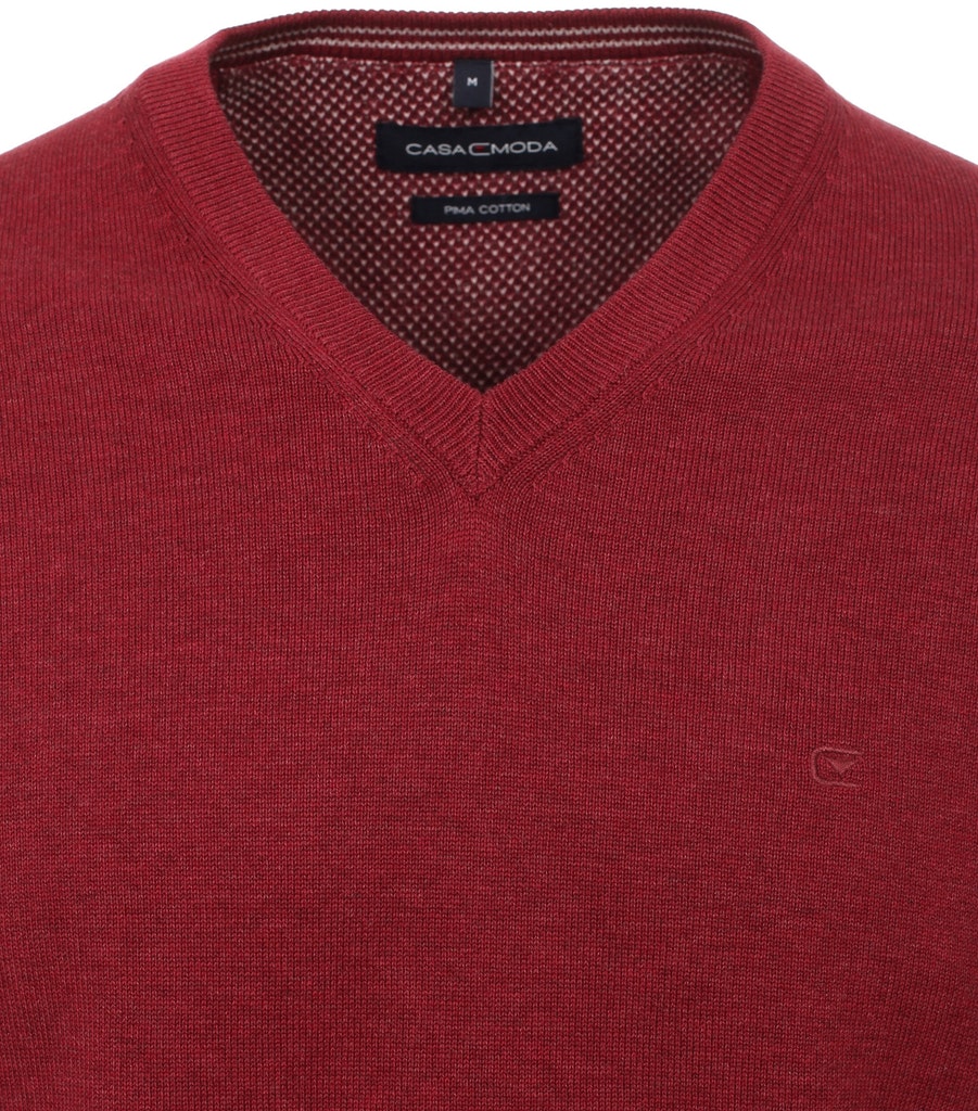 Pullover mit V-Ausschnitt uni 004430