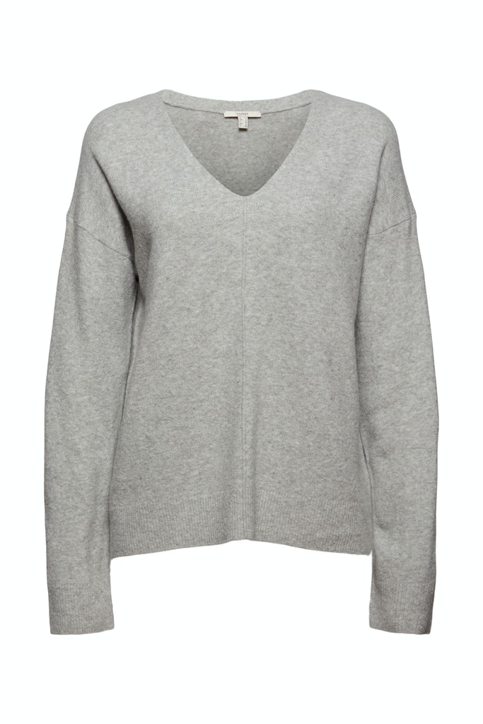 Mit Wolle: V-Neck-Pullover