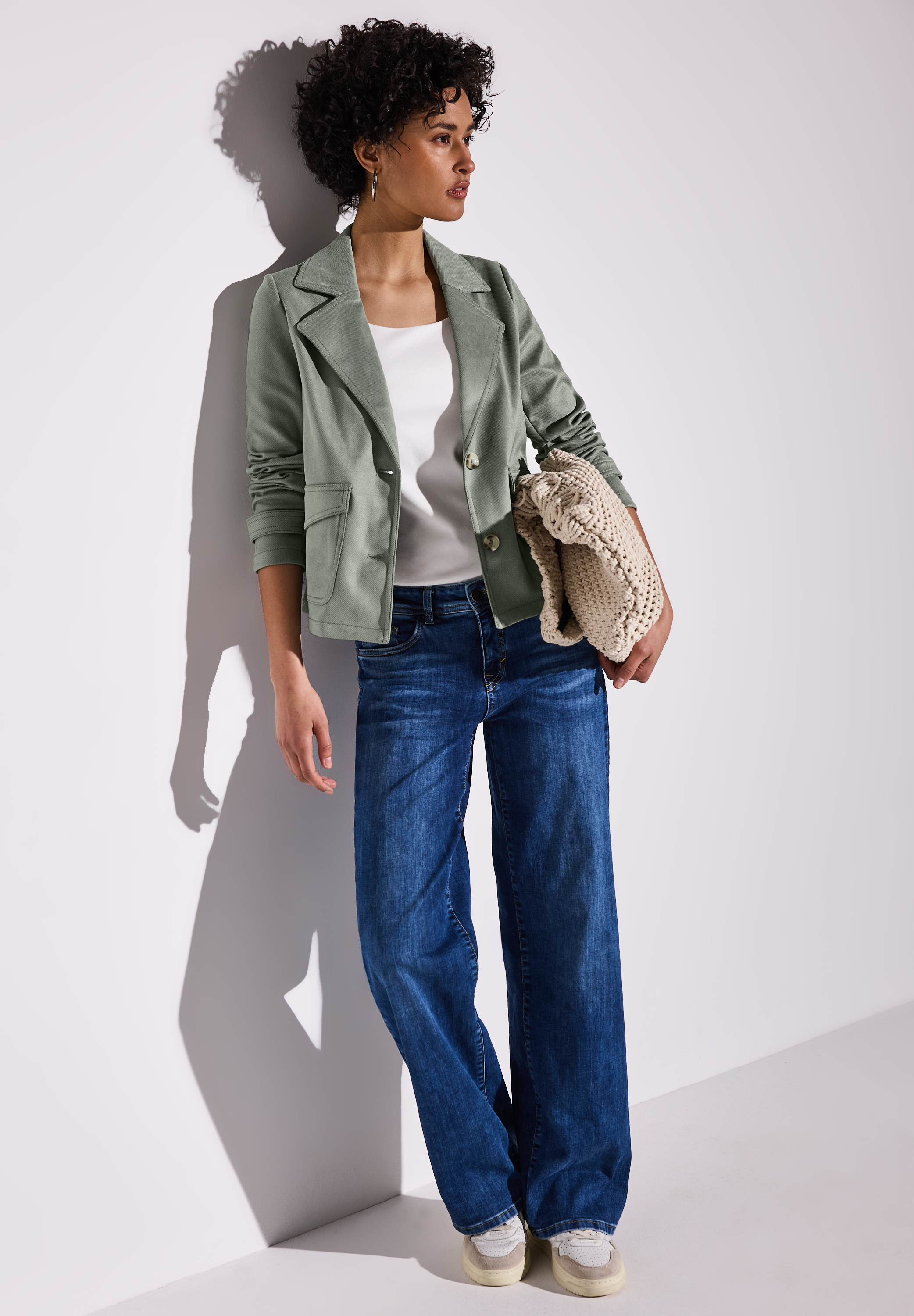 Velours Jacke