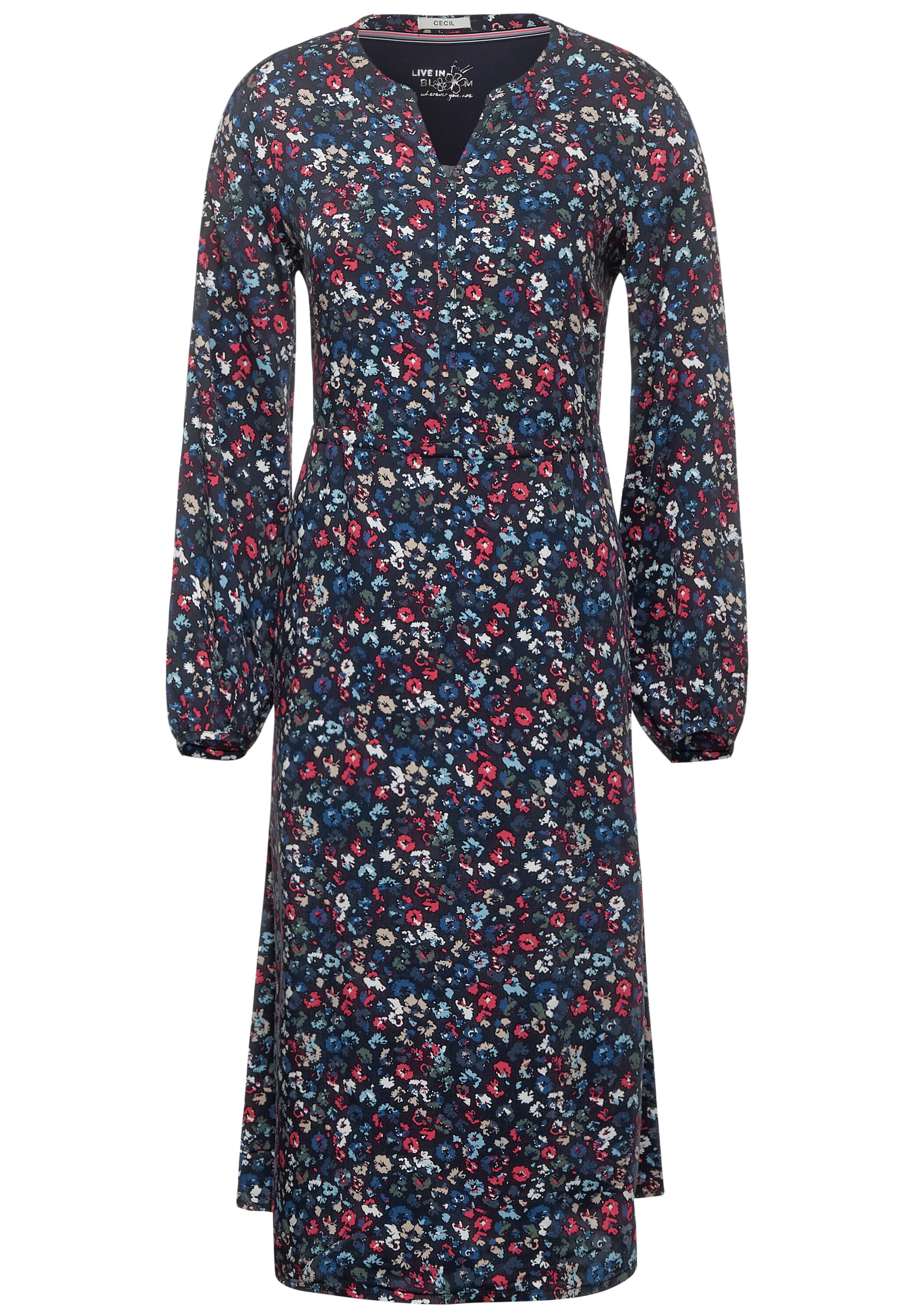 Midi-Kleid mit Blumen