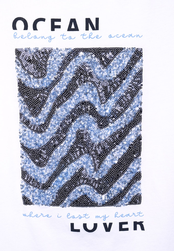T-Shirt mit Partprint