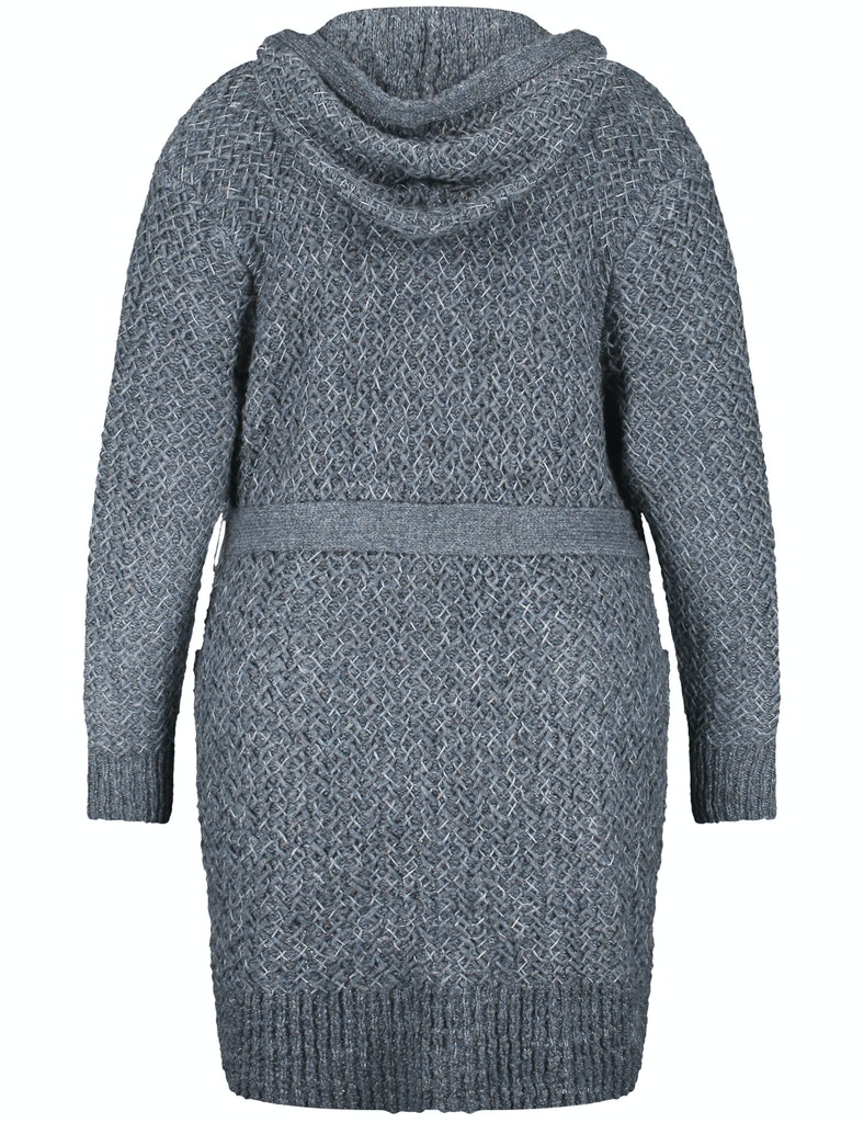 Strickjacke mit Kapuze