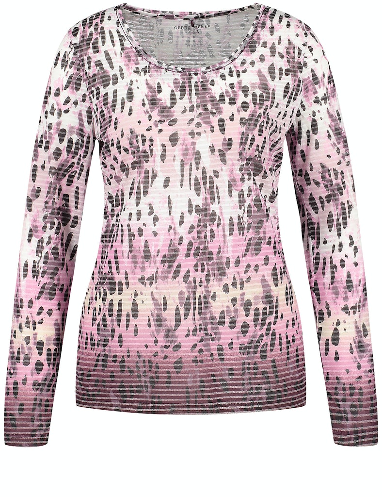 Langarmshirt mit Allovermuster