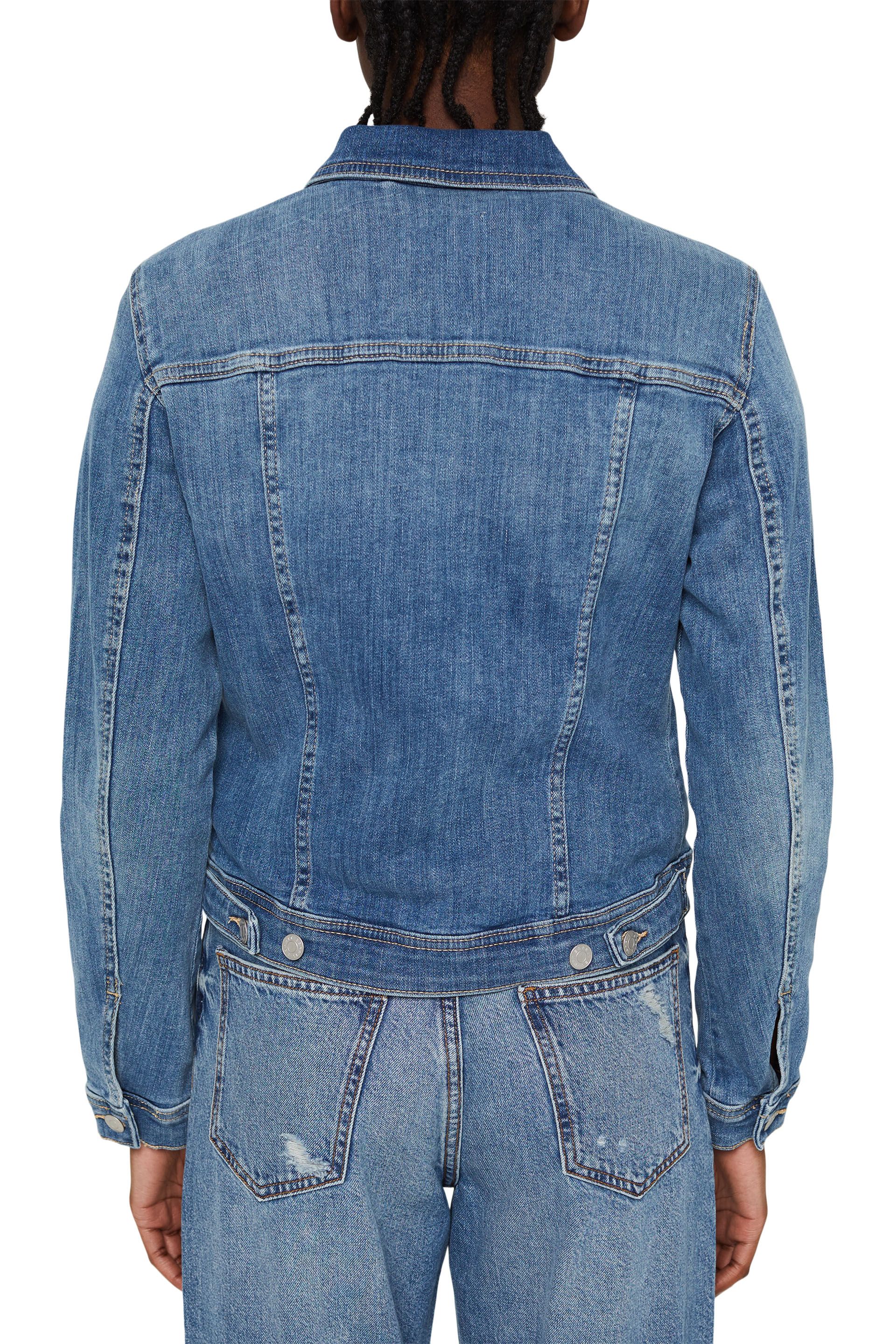 Jeansjacke im Used-Look