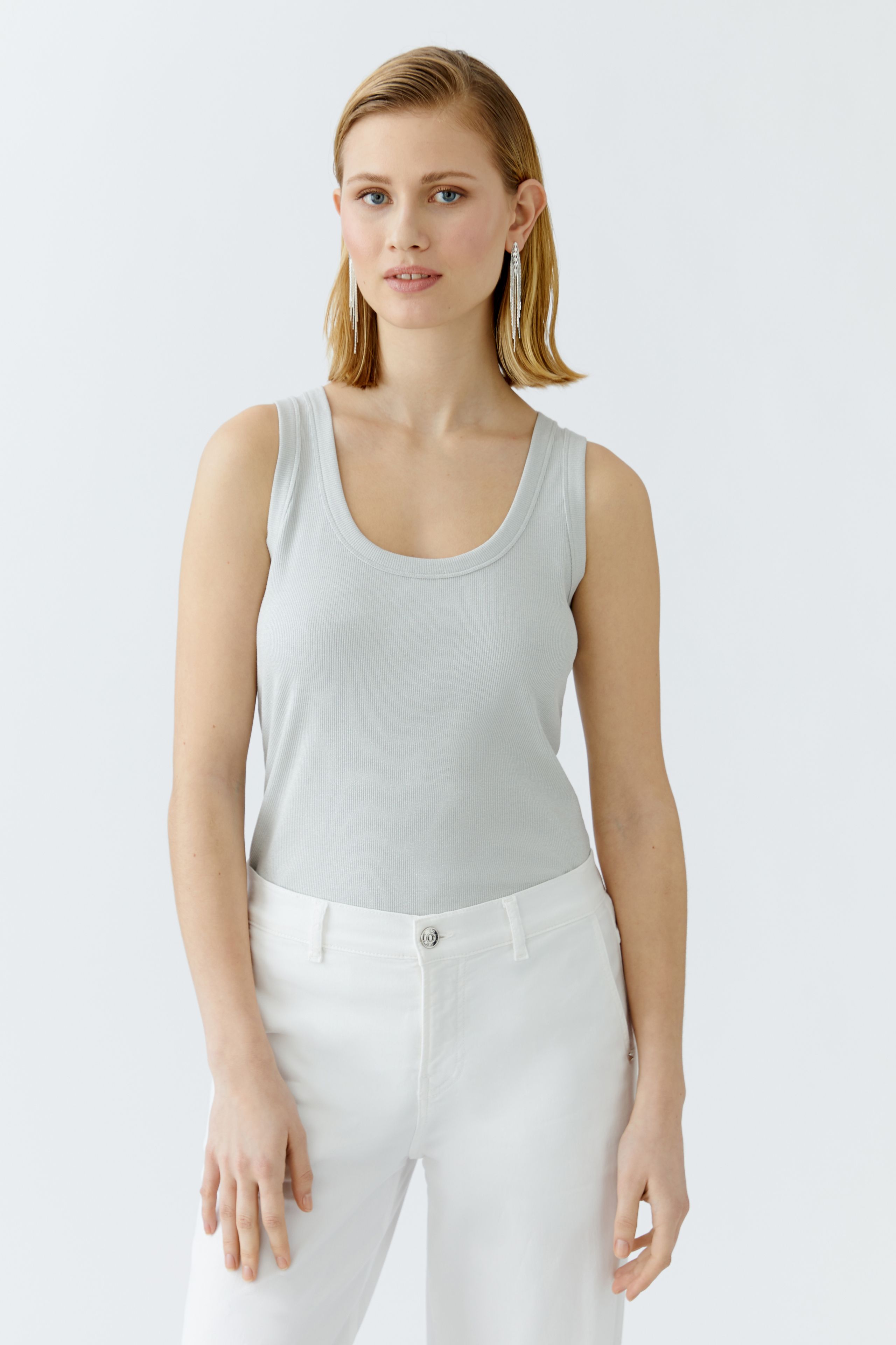 Tank Top Viskose mit Glanzgarn