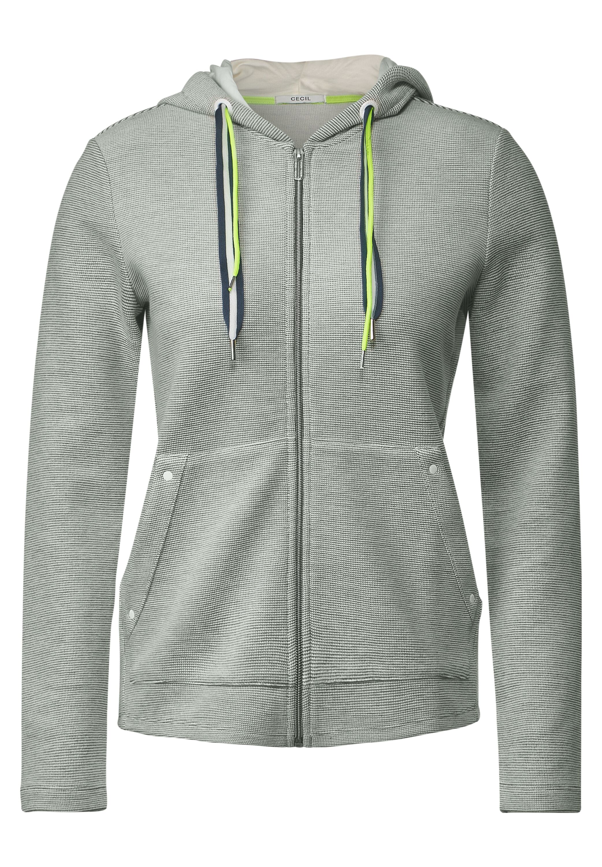 Shirtjacke mit Kapuze