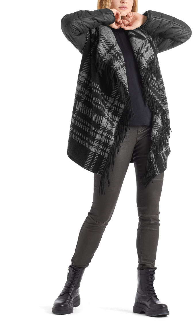Capejacke mit Fransen