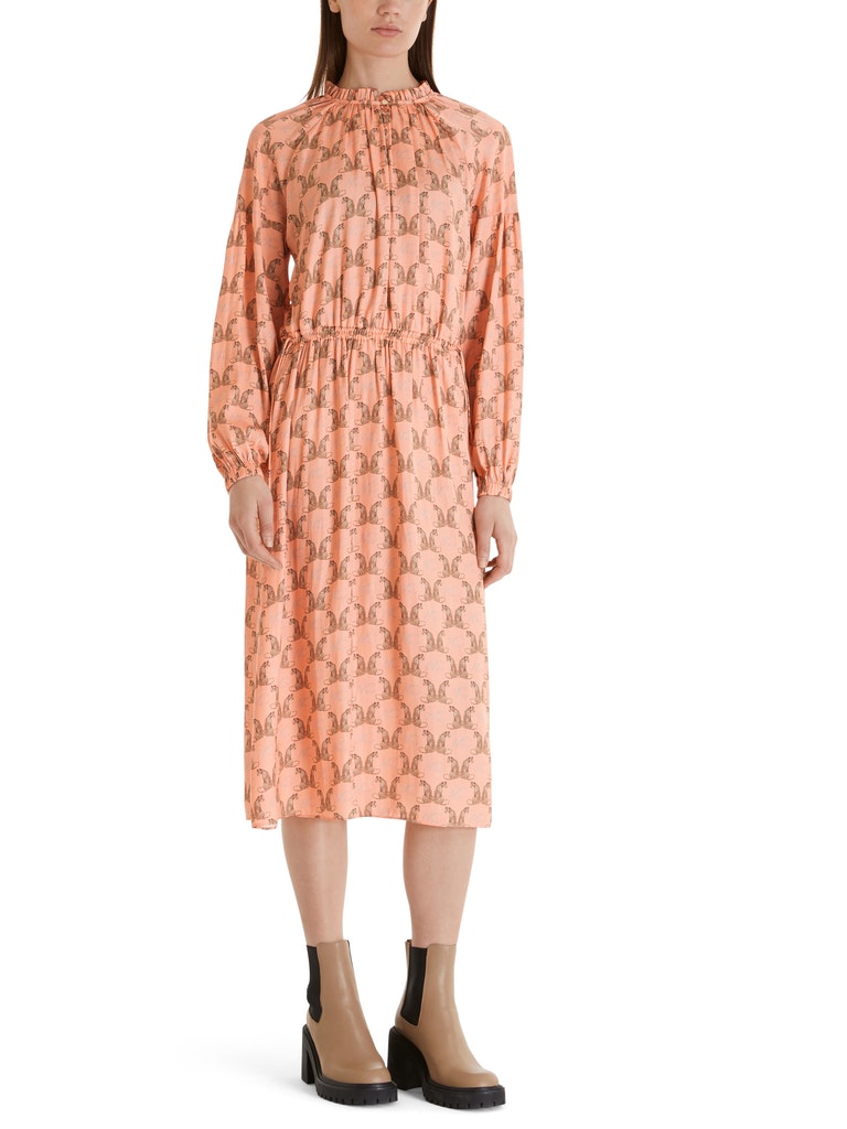 Midi-Kleid mit Leoparden