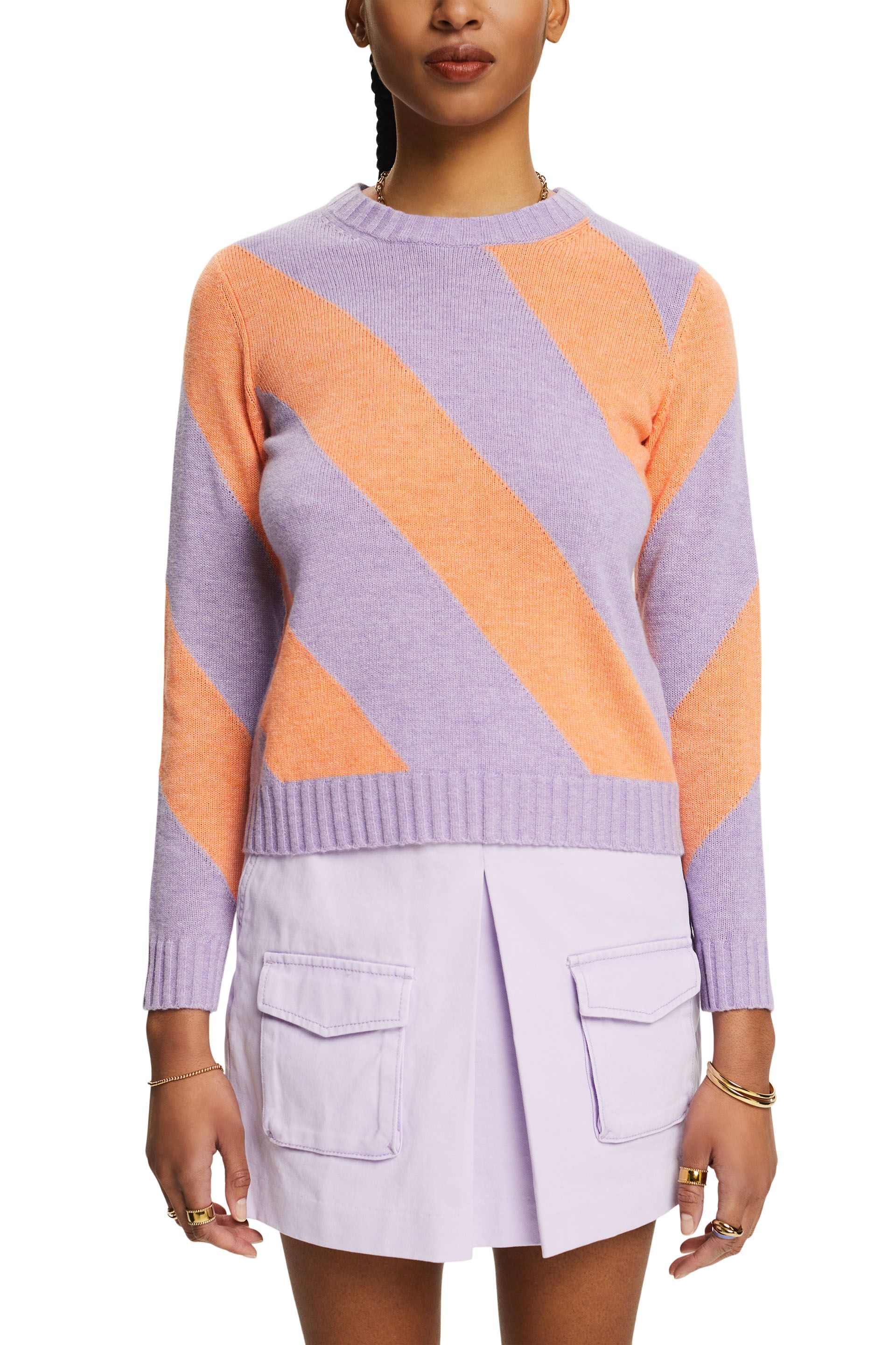 Pullover mit Jacquardstreifen