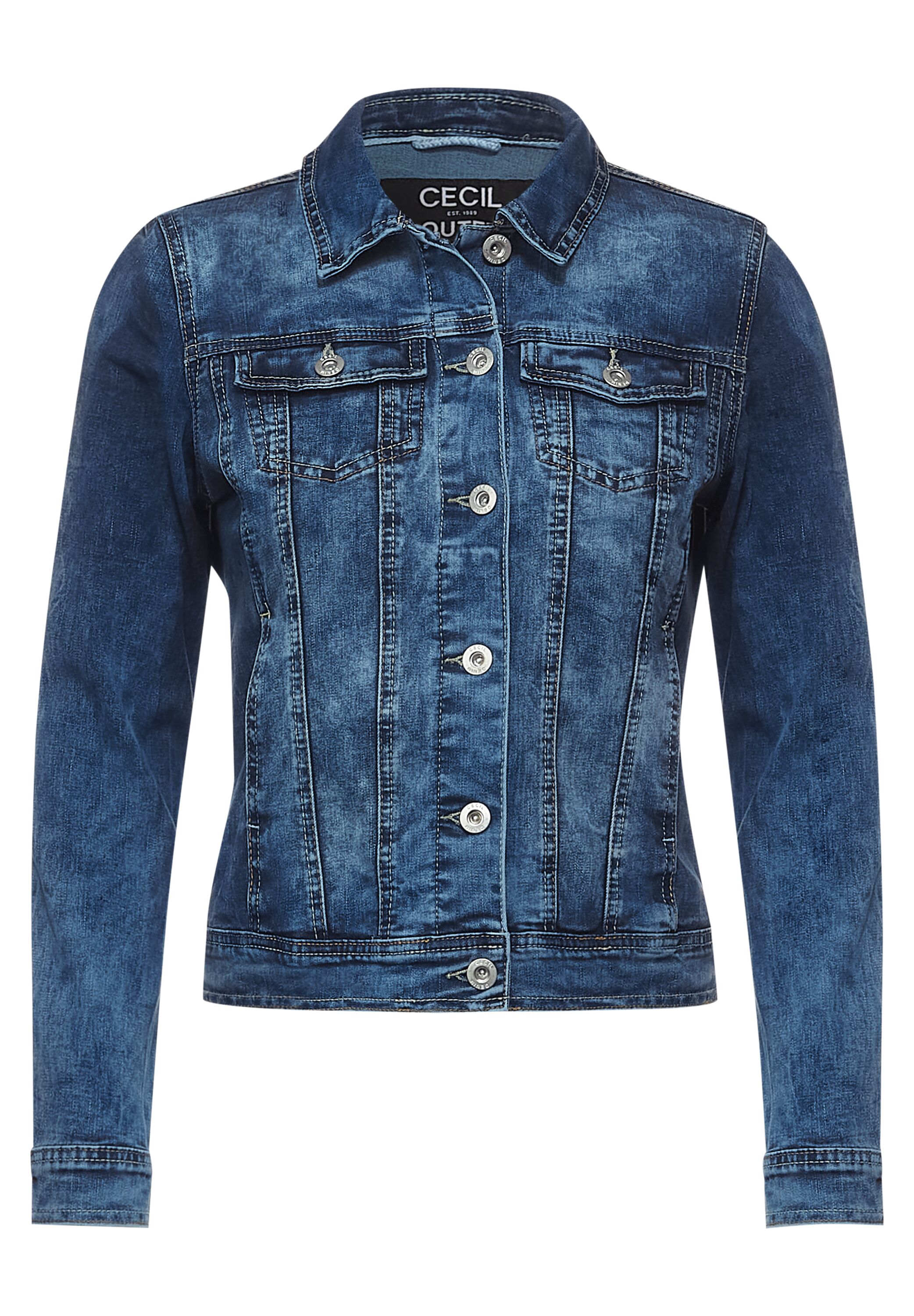 Mittelblaue Denim Jacke