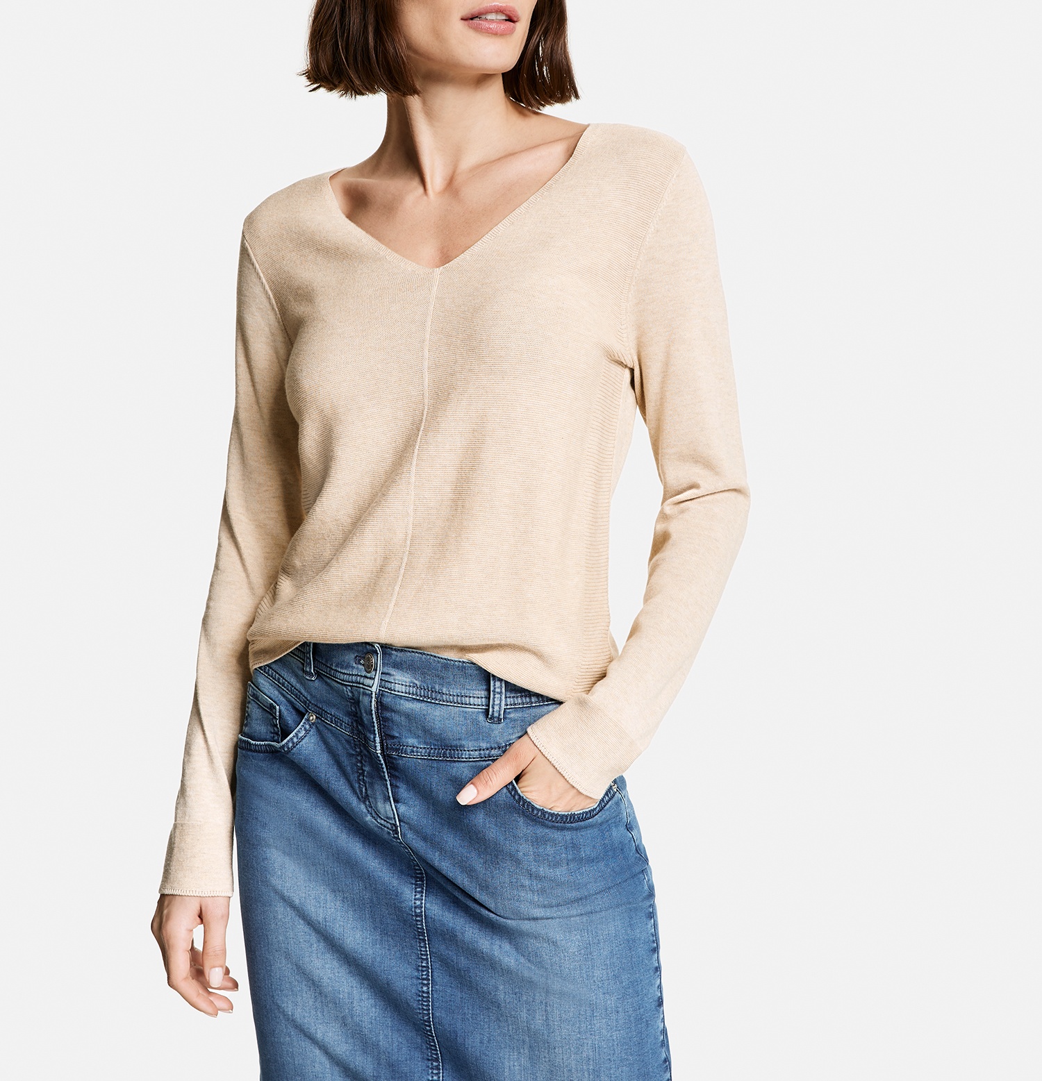Pullover mit V-Ausschnitt