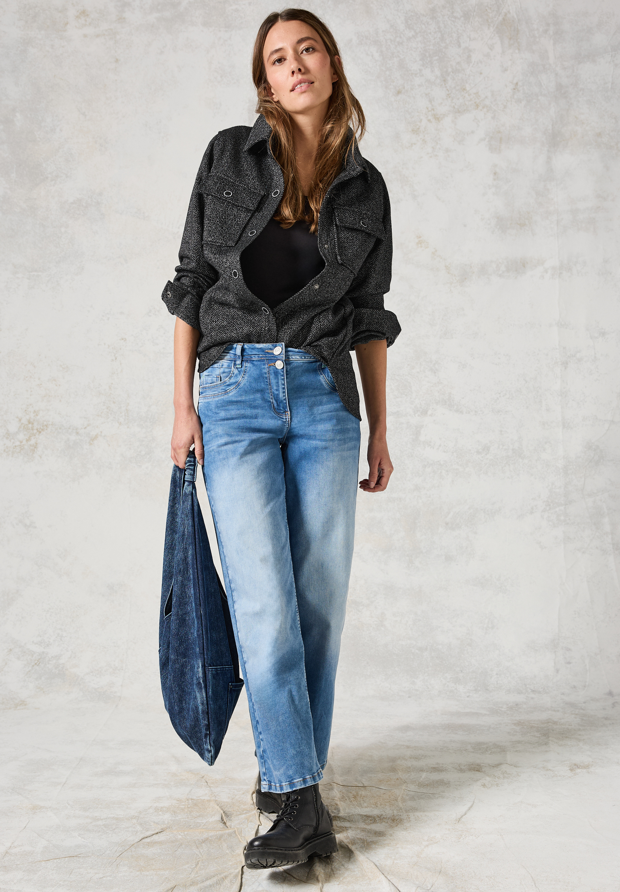 Overshirt mit Kapuze