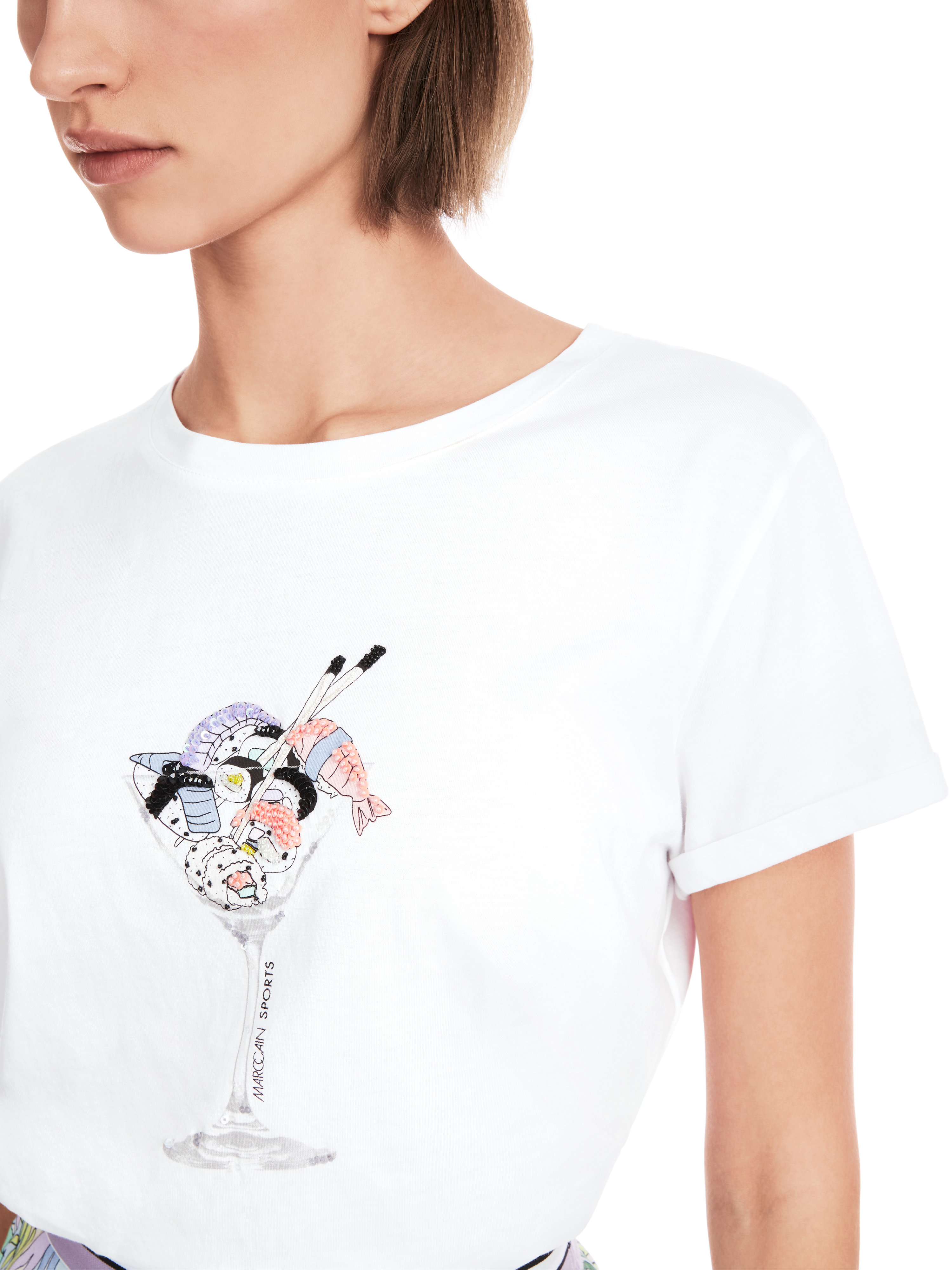 T-Shirt mit 3D-Applikation