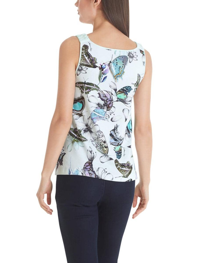 Tanktop mit floralem Butterfly-Print
