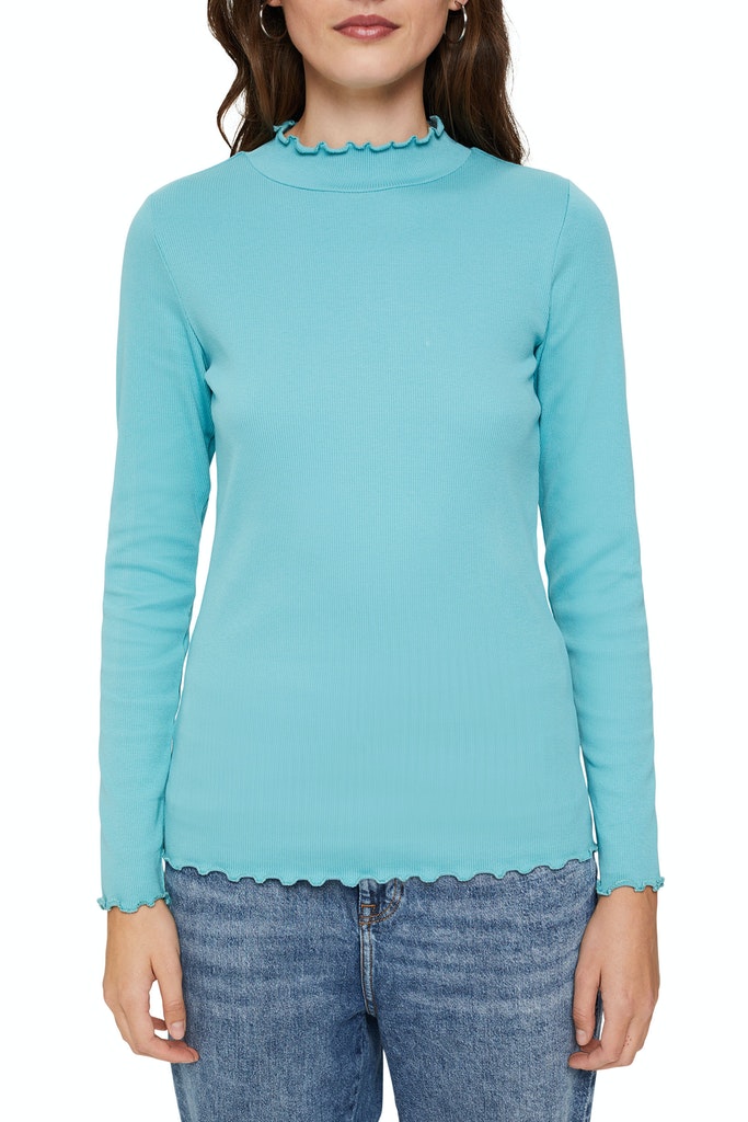 Geripptes Longsleeve, Organic Cotton