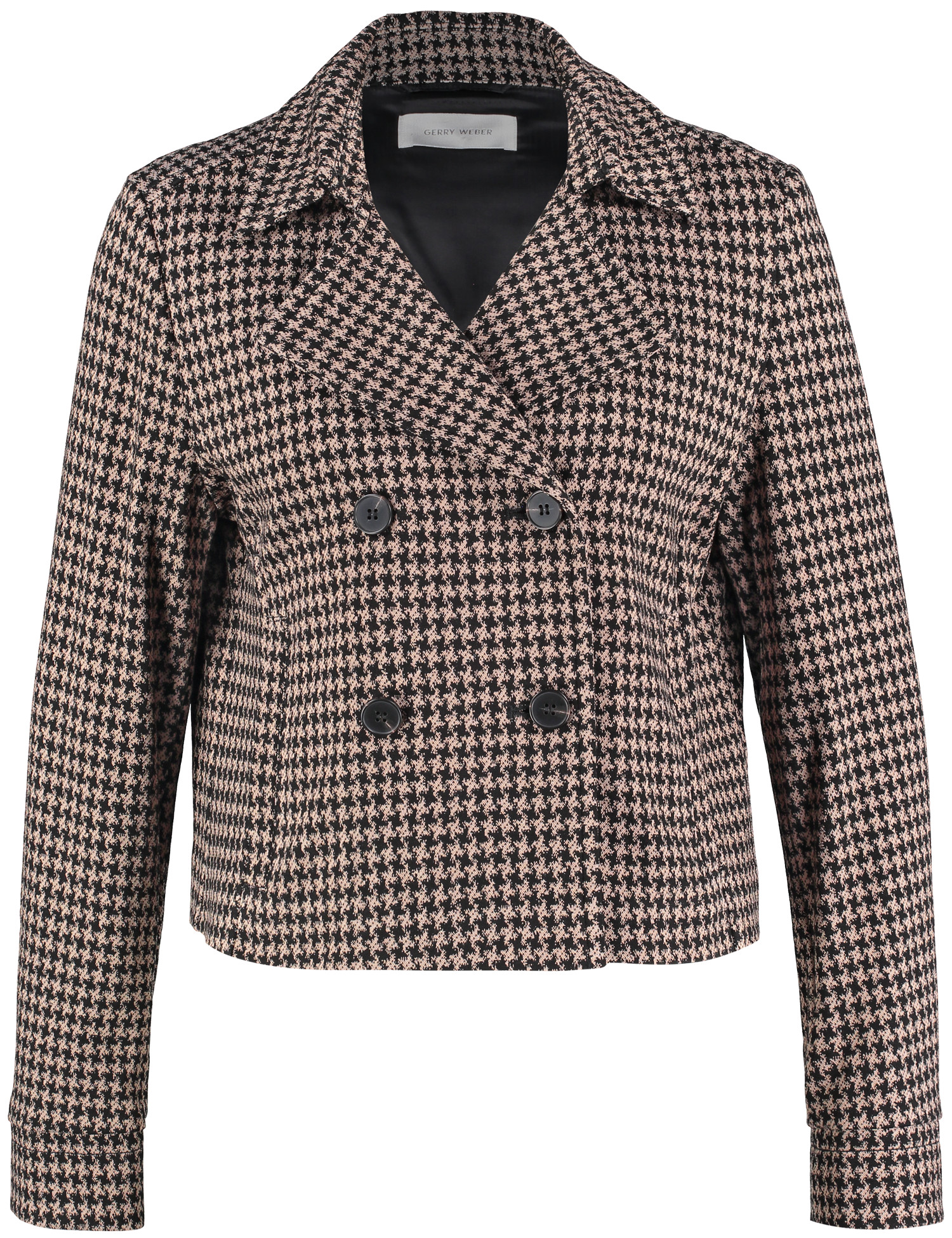 Kurze Blazerjacke mit Reverskragen