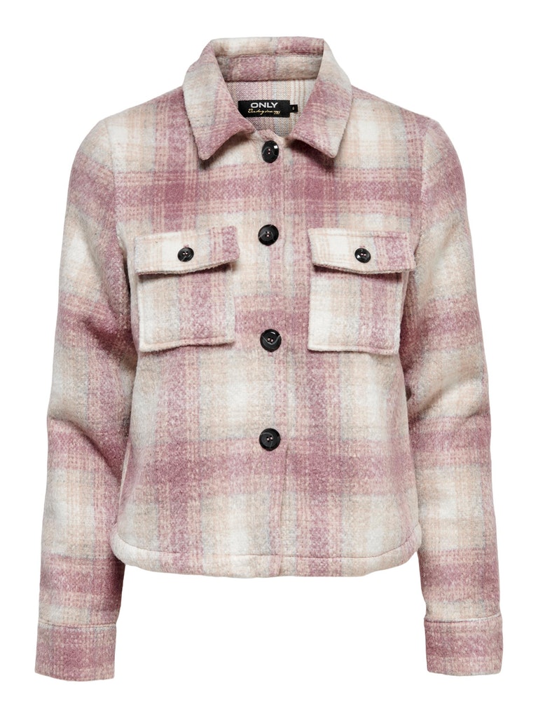 ONLLOU SHORT CHECK JACKET OTW NOOS