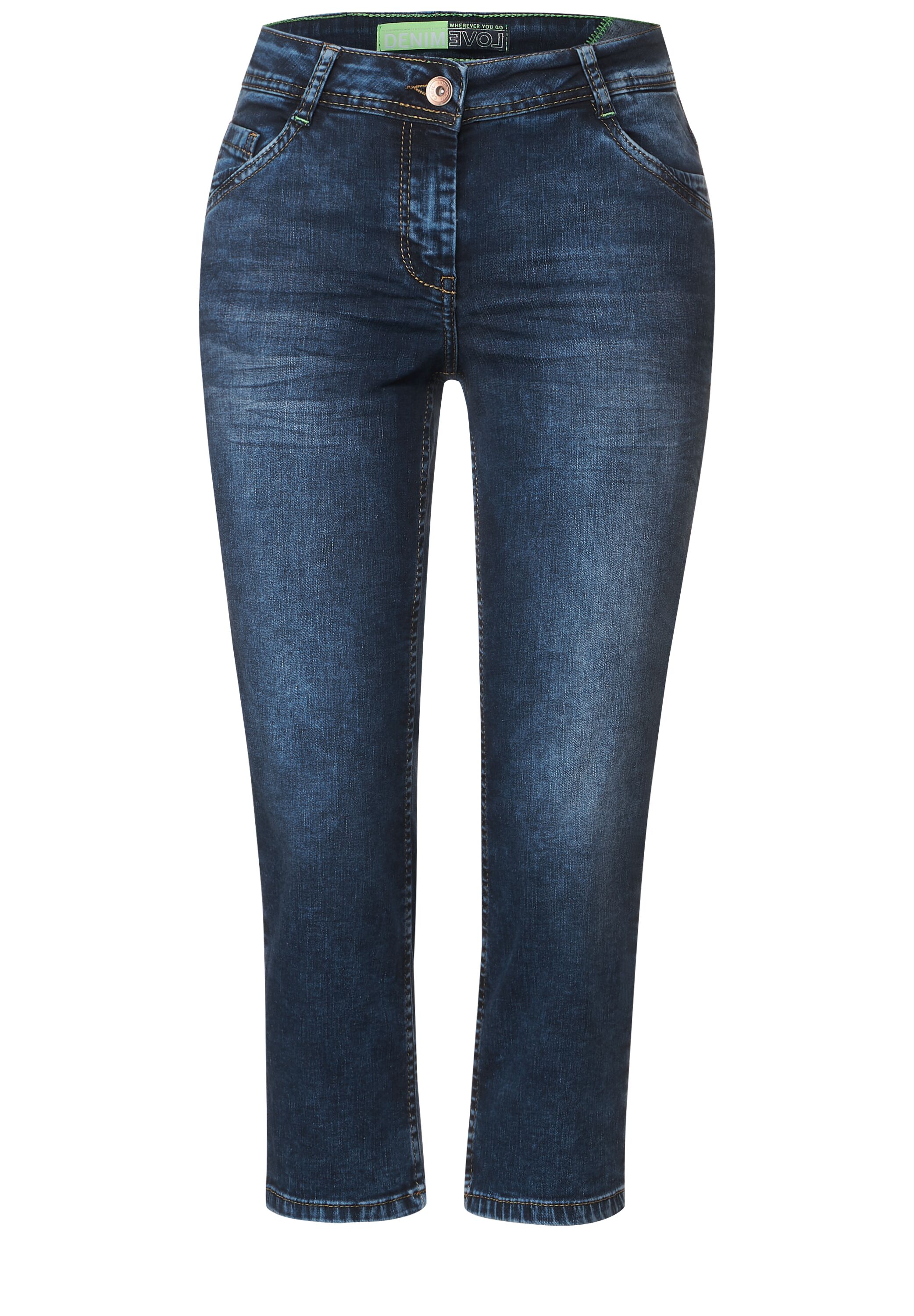 Loose Fit 3/4 Jeans