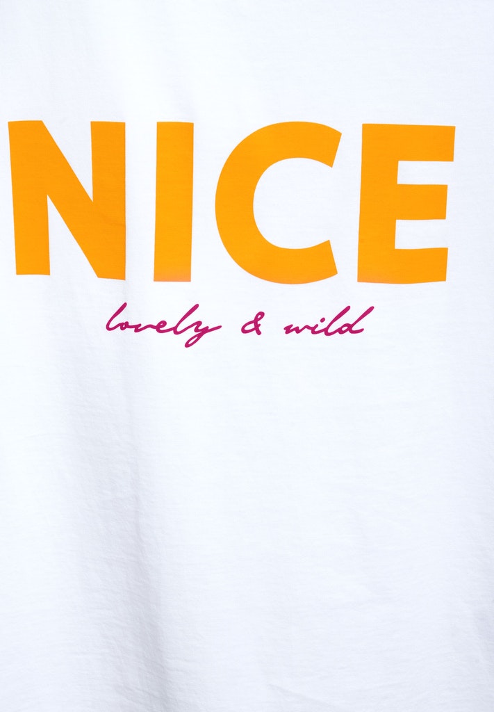 Wording Partprint Shirt