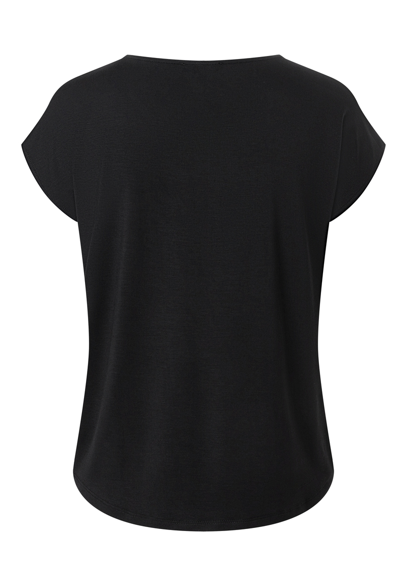 Shirt mit Satinfront  ecru