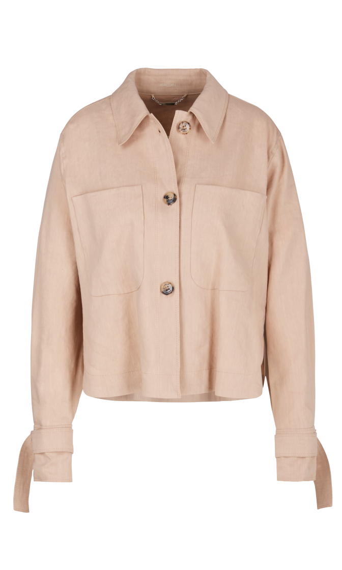 Hemdjacke aus Leinenmix
