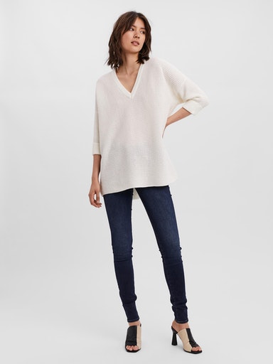 VMLEANNA 3/4 V-NECK LONG BLOUSE GA NOOS