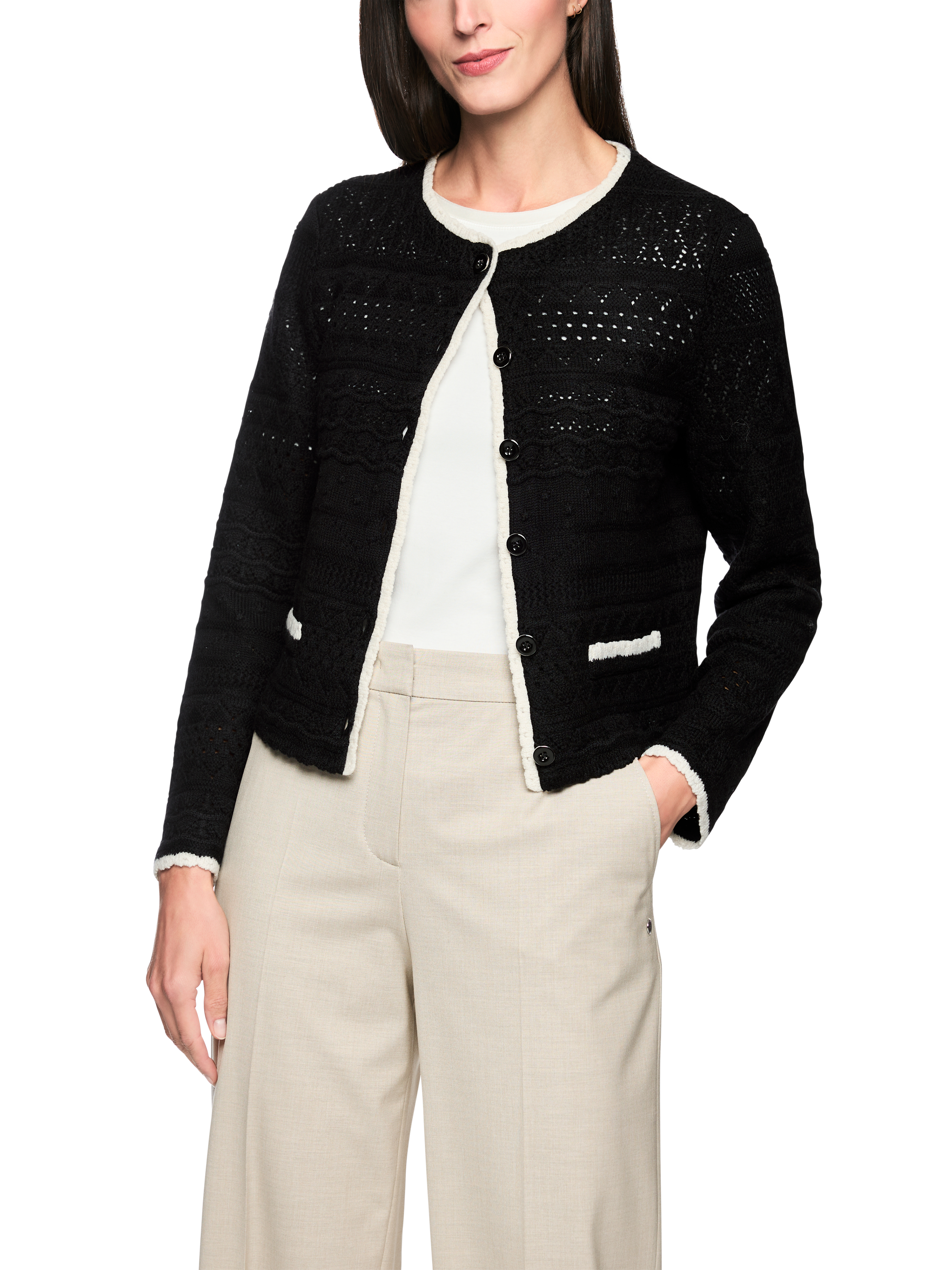 Schurwolle-Cardigan Knitted in Germany