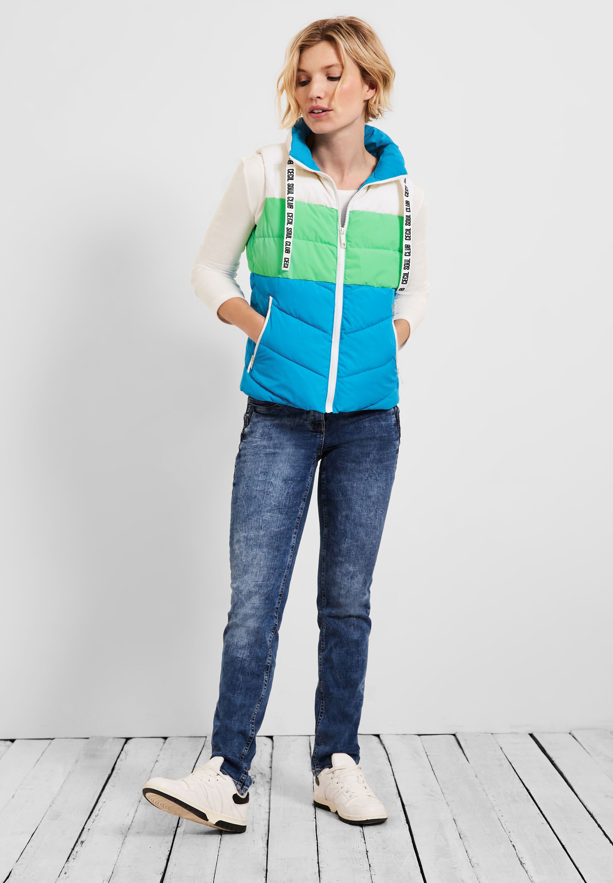 Colorblock Weste