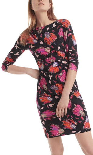 Print-Kleid aus Scuba-Jersey