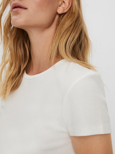 VMLENA CAP SLEEVE RIB TOP JRS GA