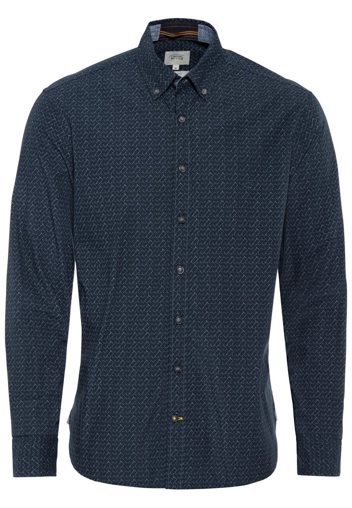 Langarm Hemd mit Allover Print