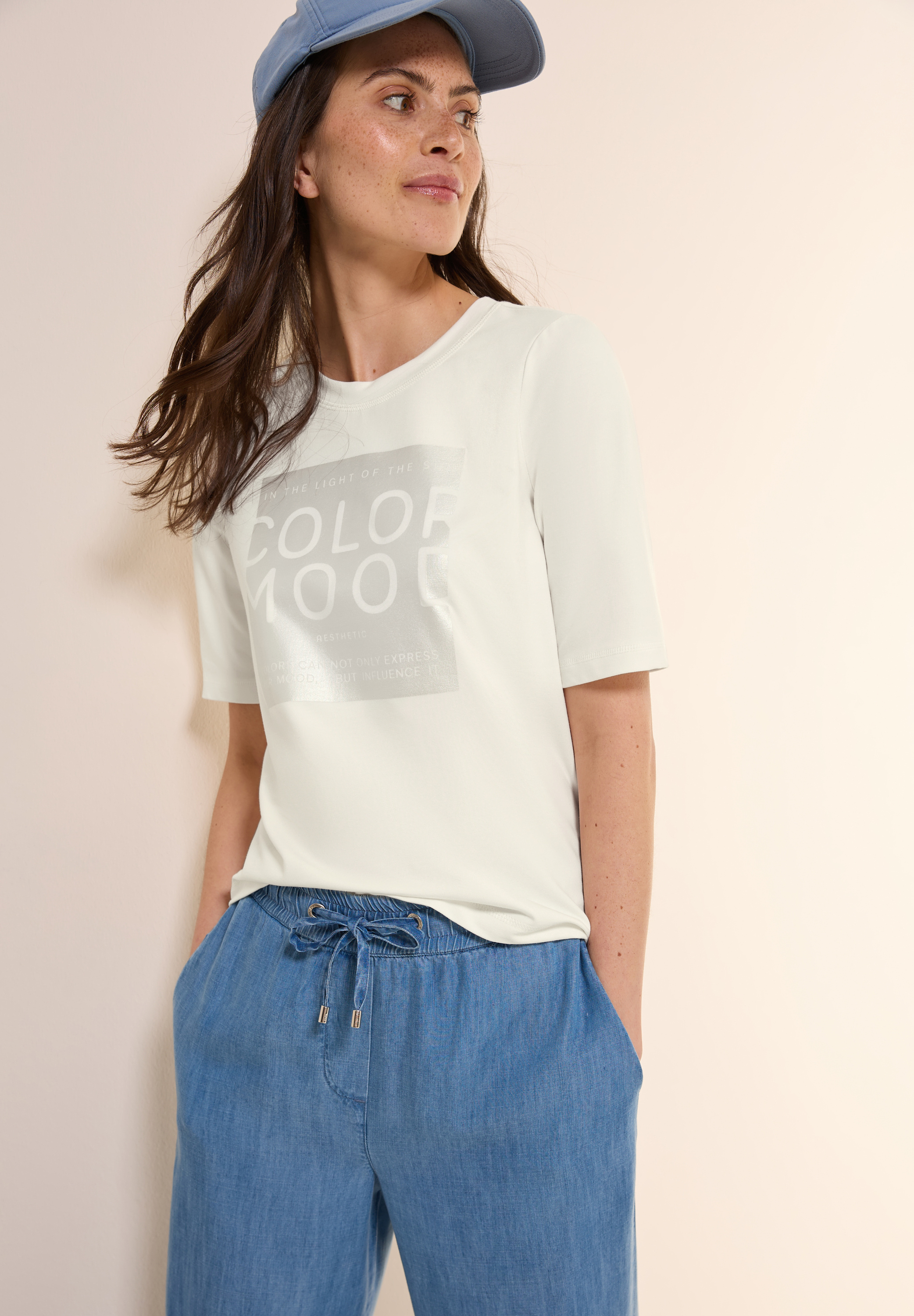 Softes Shirt mit Folienprint