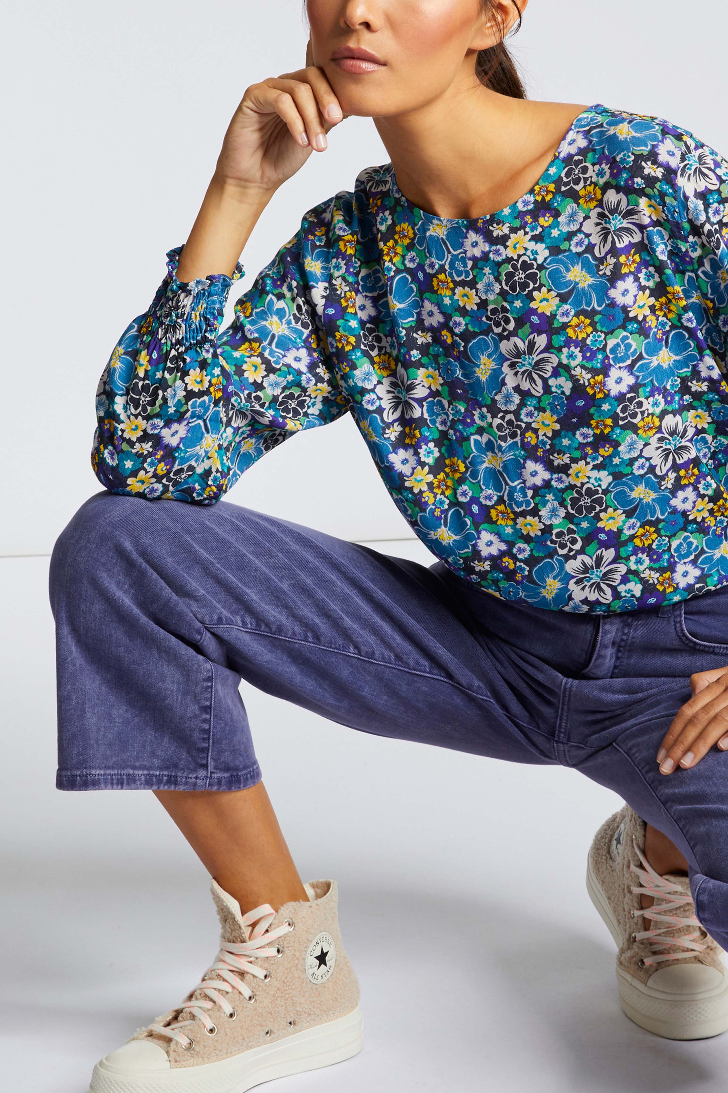 printed blouse