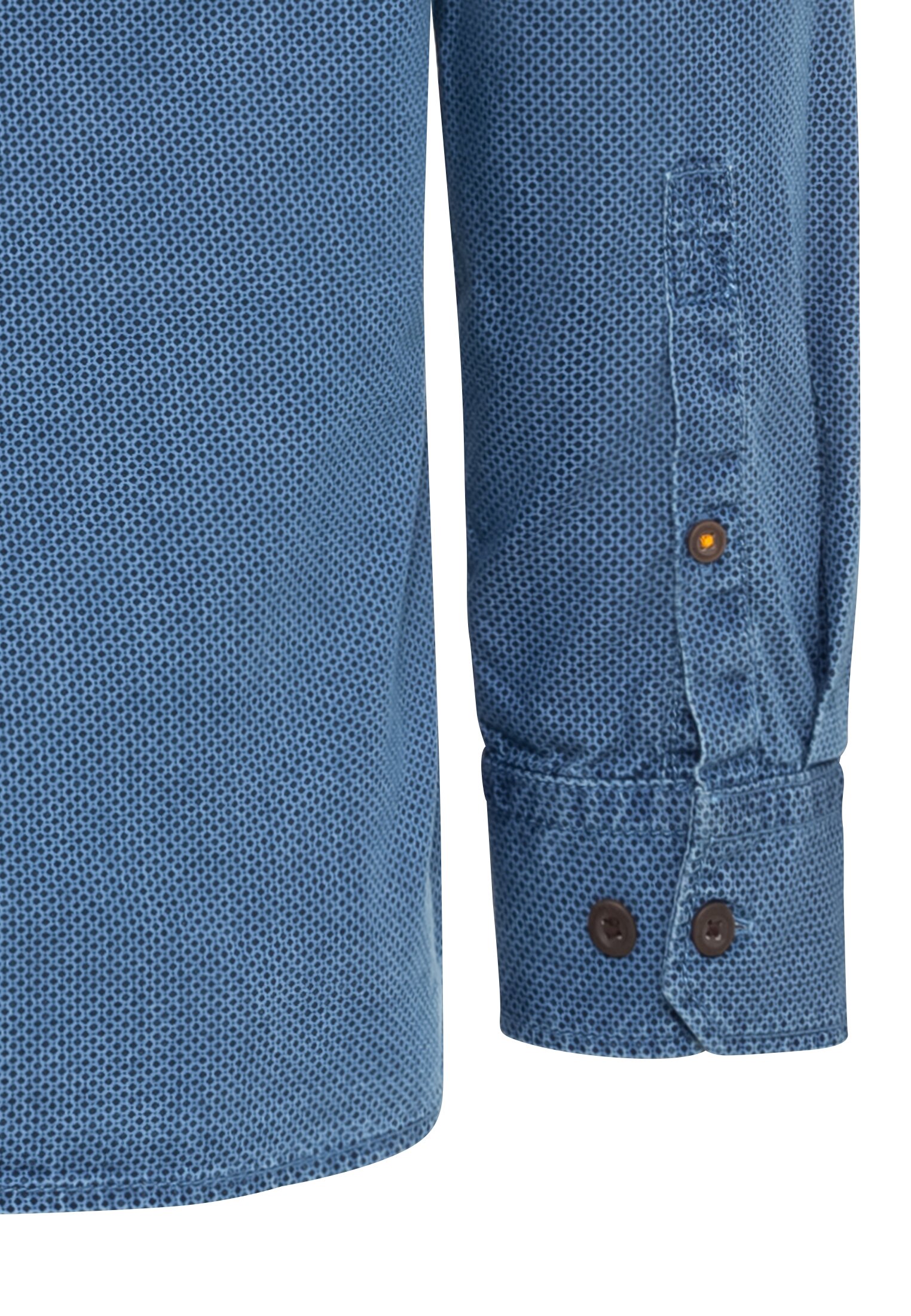 Langarm Hemd mit tonalem Minimalmuster