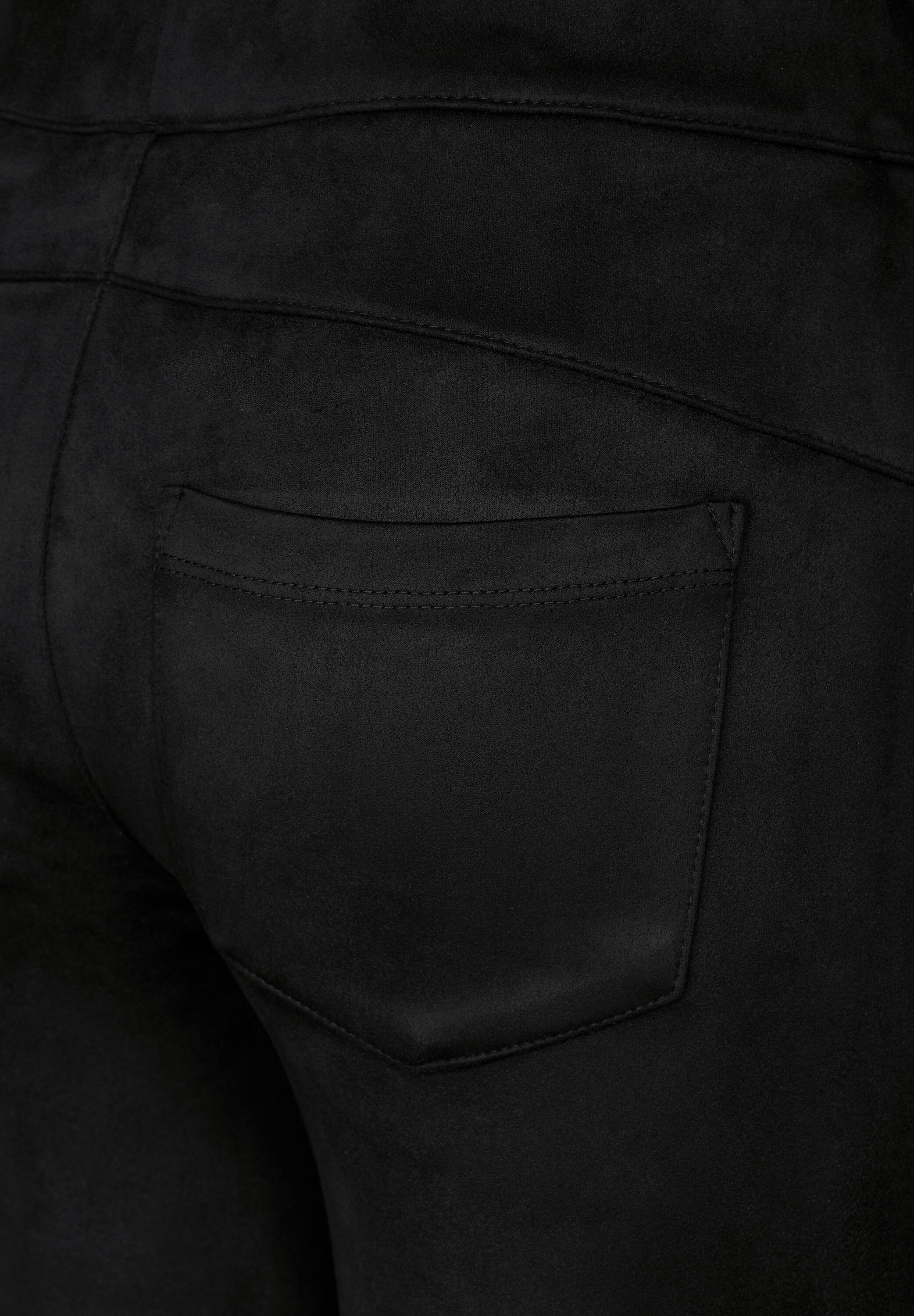 Skinny Fit Velours Hose