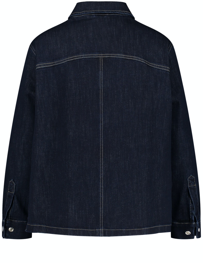 Leicht ausgestellte Jeansjacke