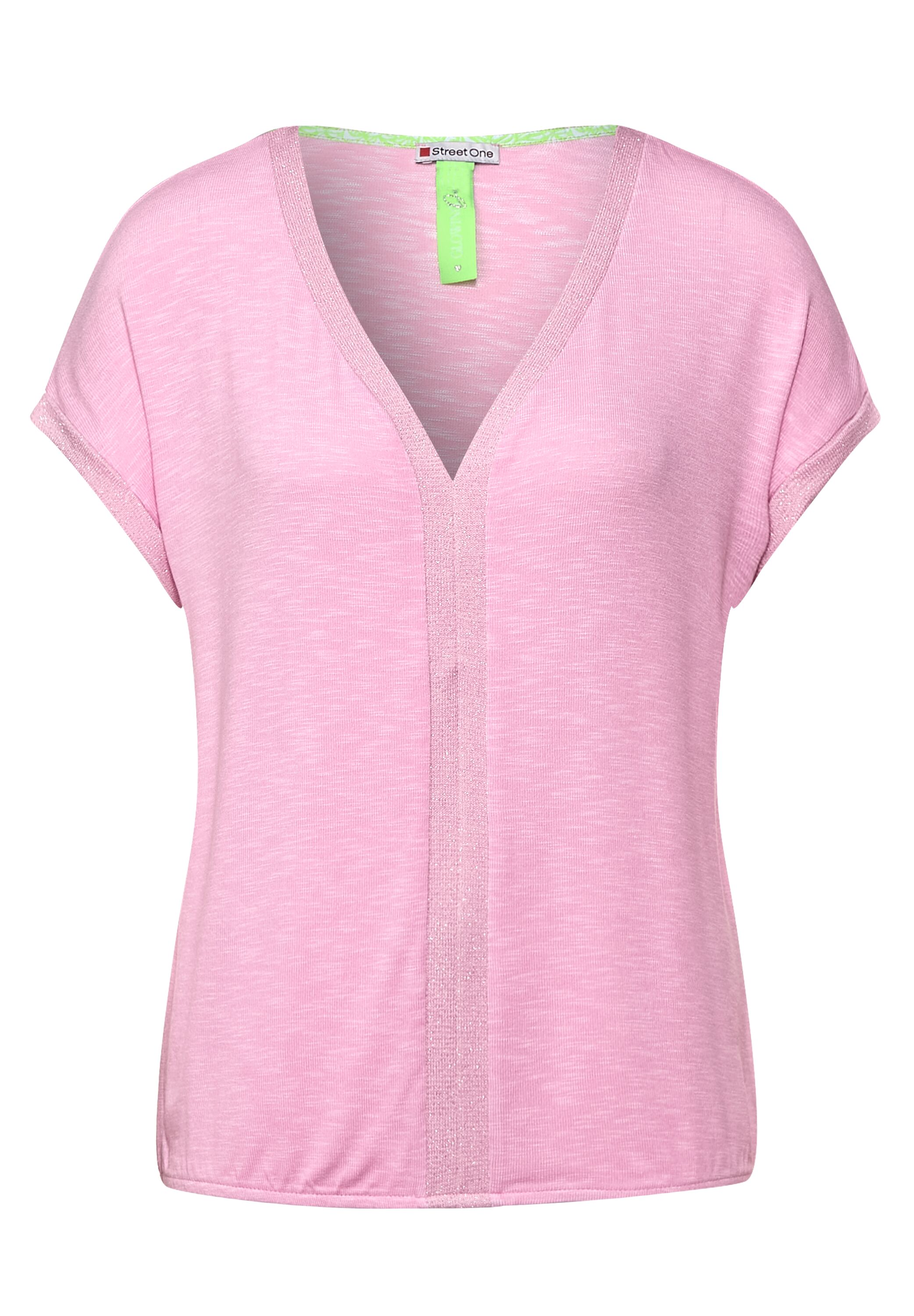 T-Shirt mit Schimmerdetails