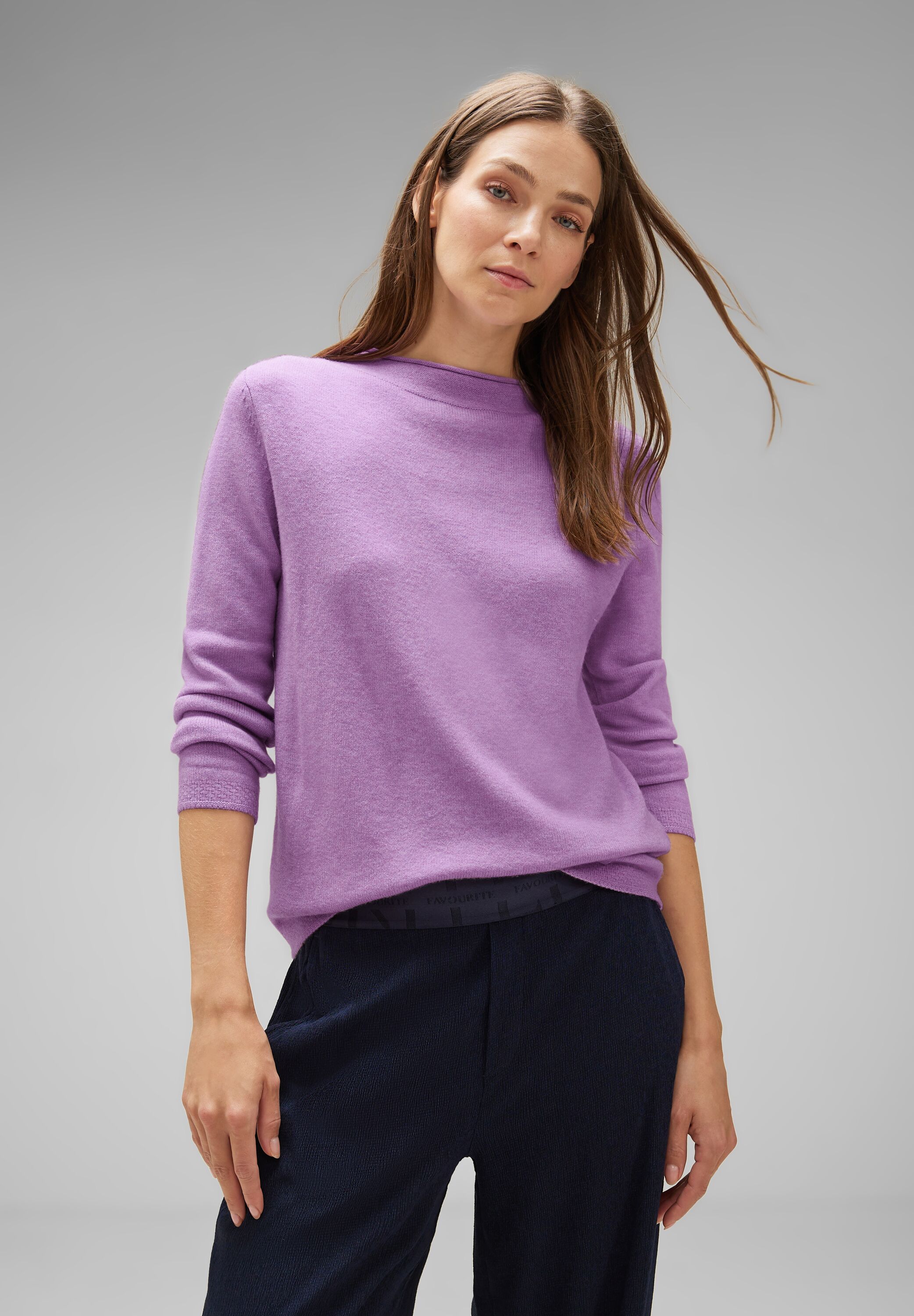 Pullover in Melange Optik