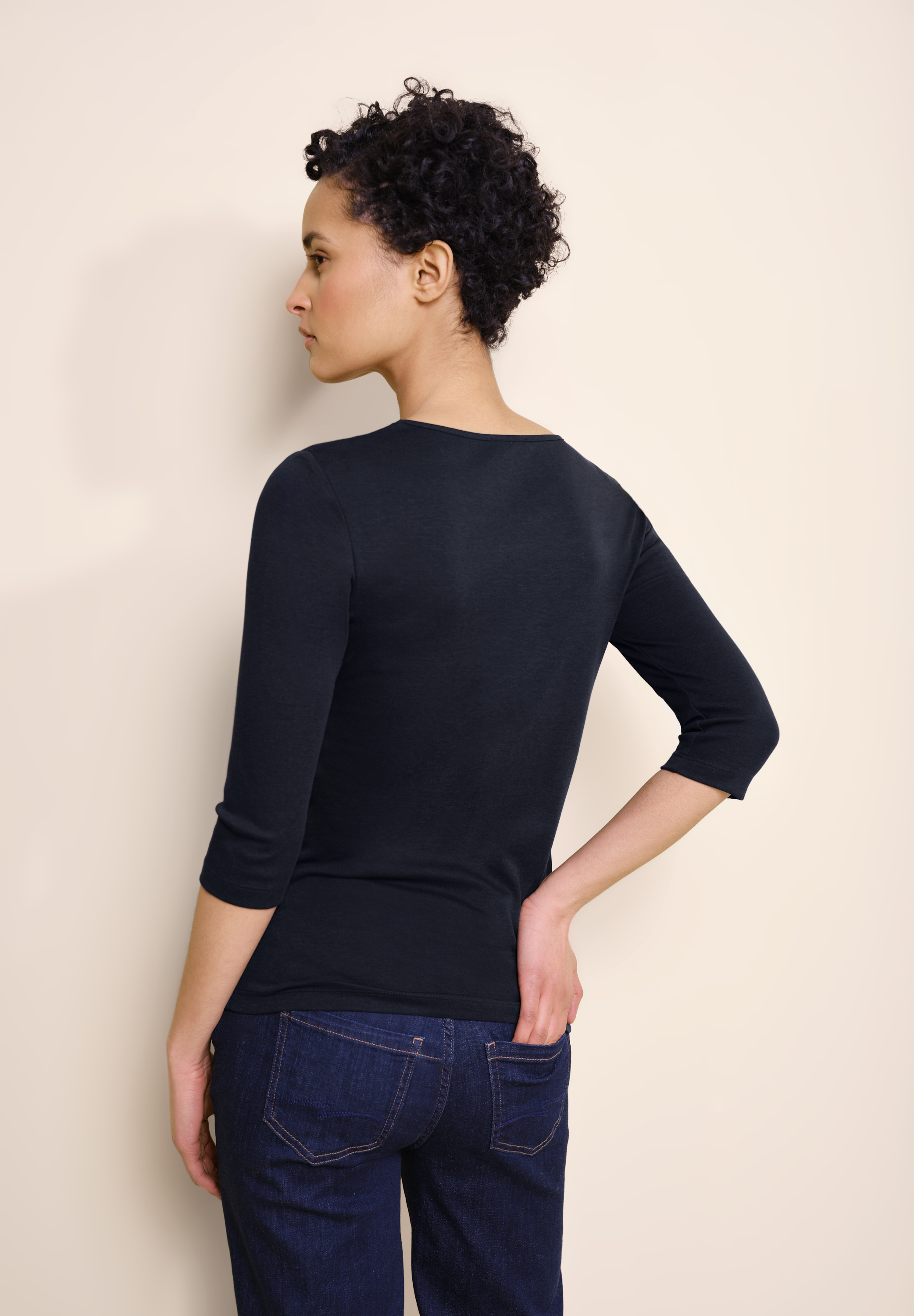 Shirt in Unifarbe