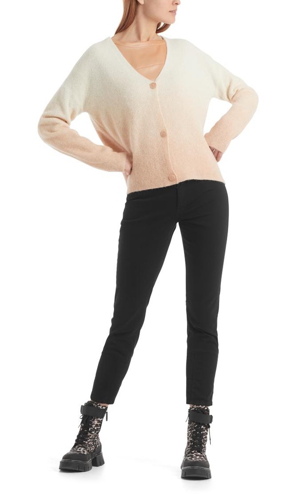 Strickjacke mit Degradé-Effekt