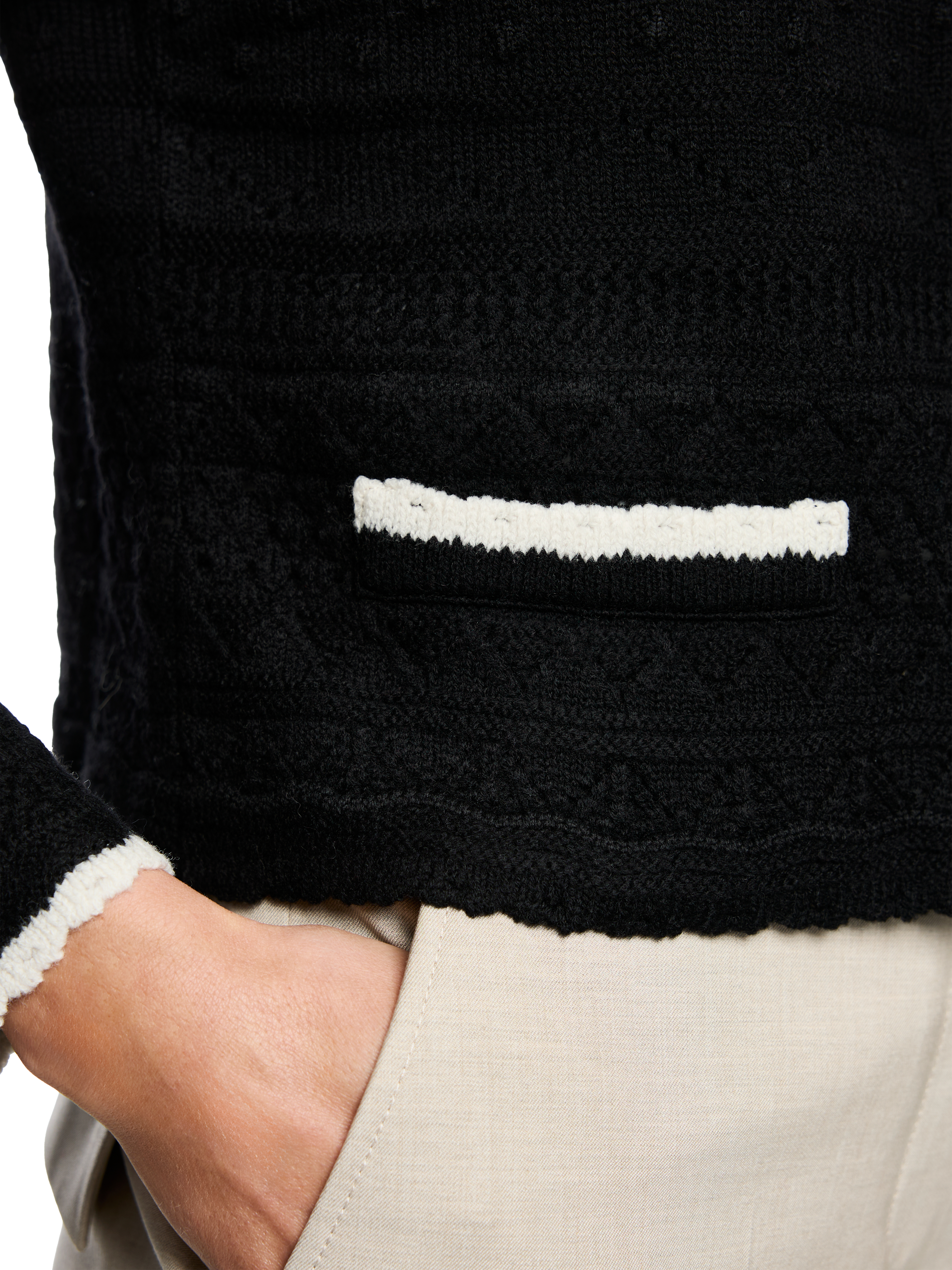 Schurwolle-Cardigan Knitted in Germany