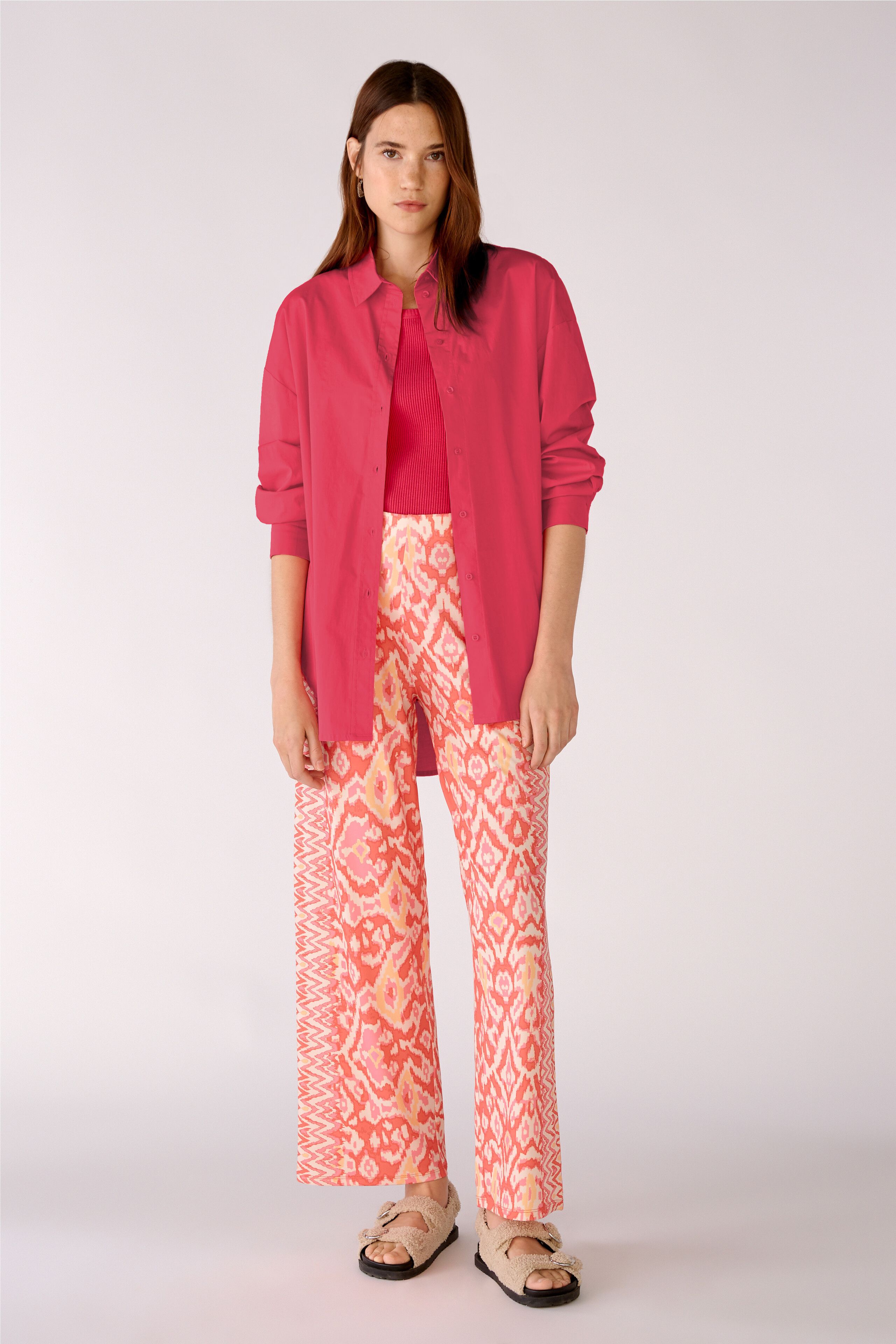 Hemdbluse in Baumwoll-Stretch-Qualität