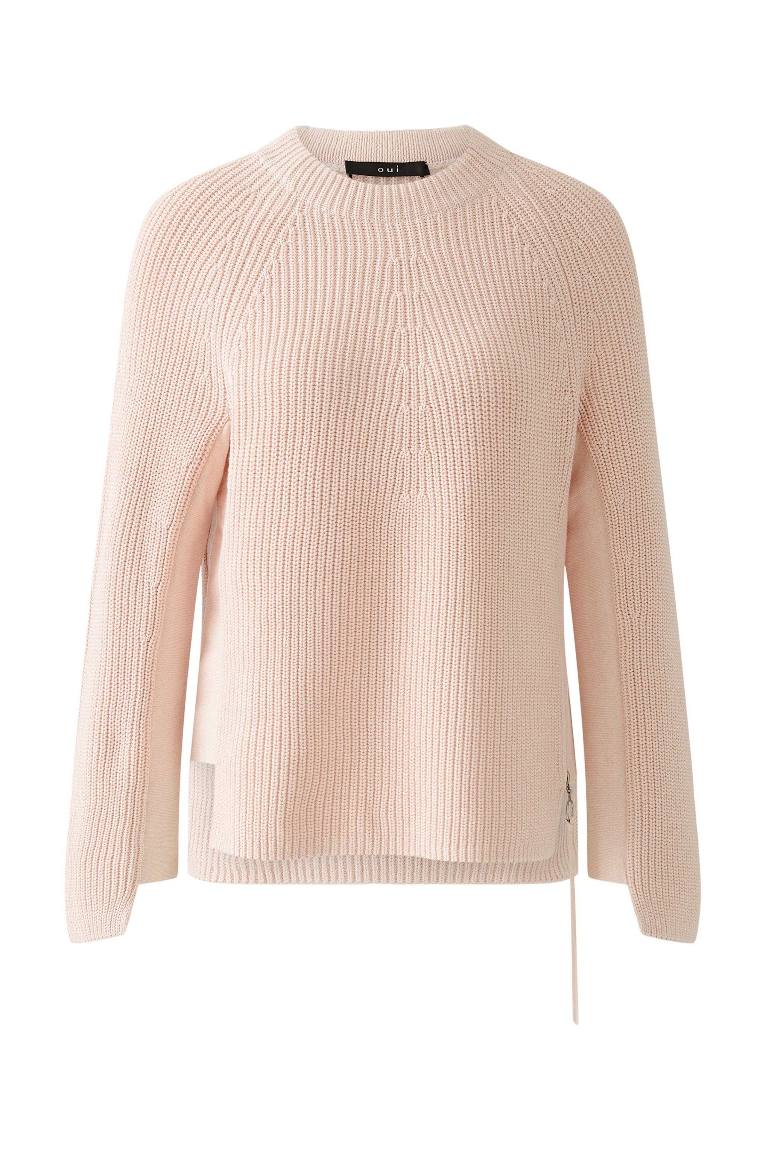 RUBI Pullover mit Reißverschluss, in reiner Baumwolle