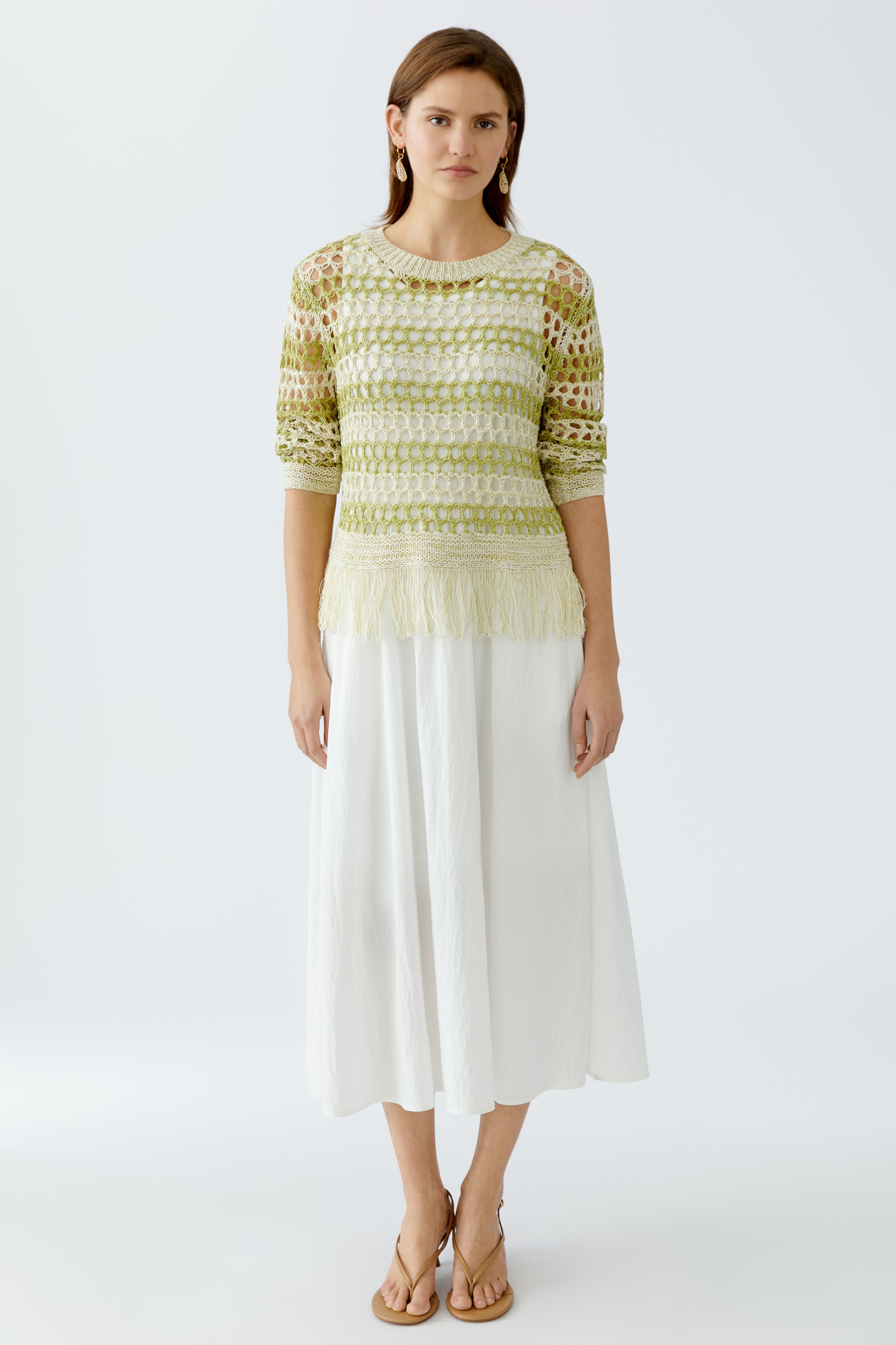 Pullover in Netzoptik