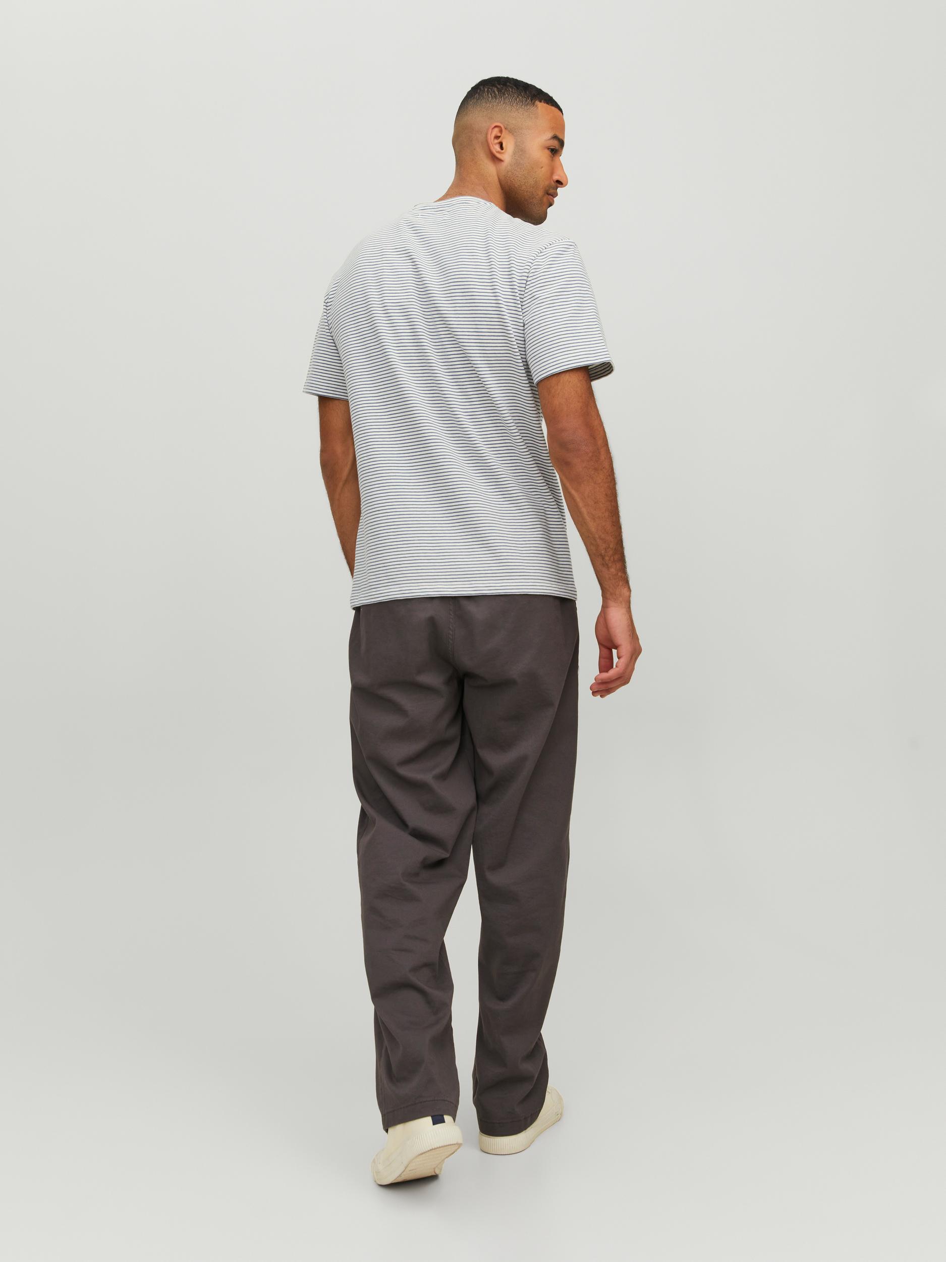 JPRCC SOFT LINEN TEE SS CREW STRIPE