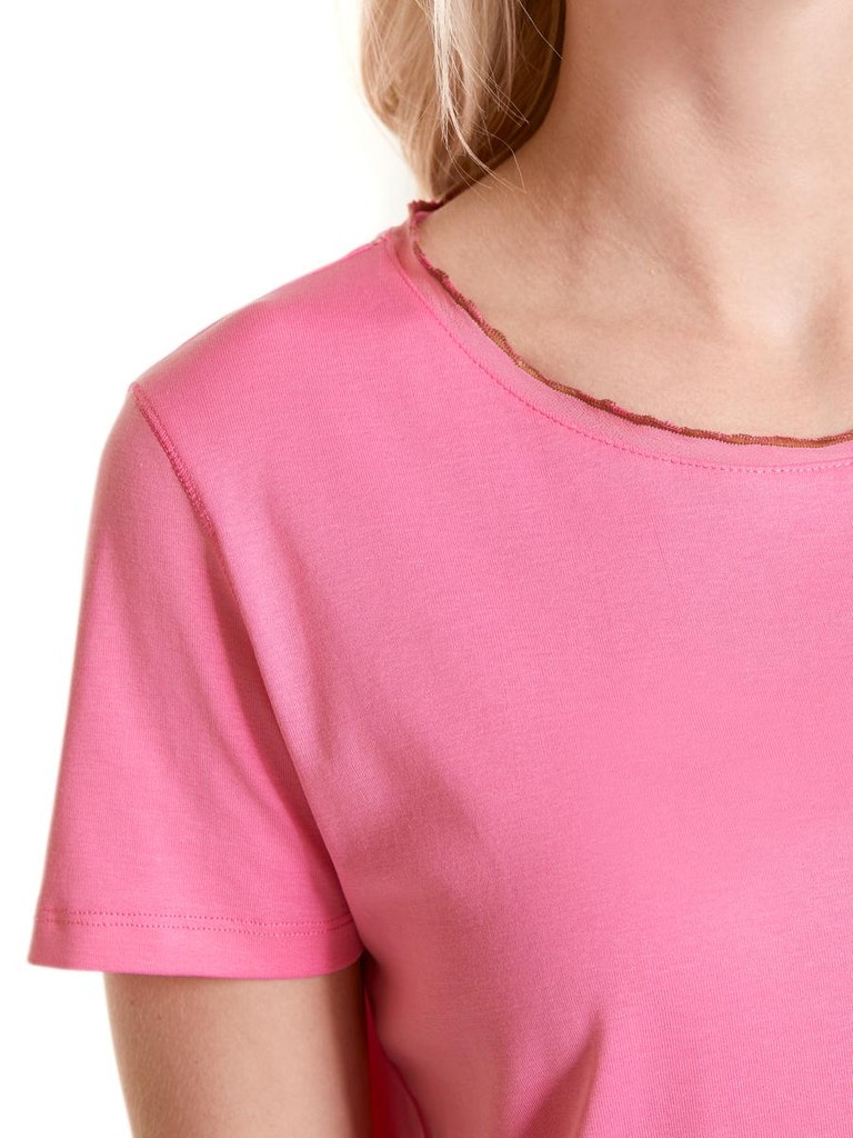 T-Shirt mit Seidendetail