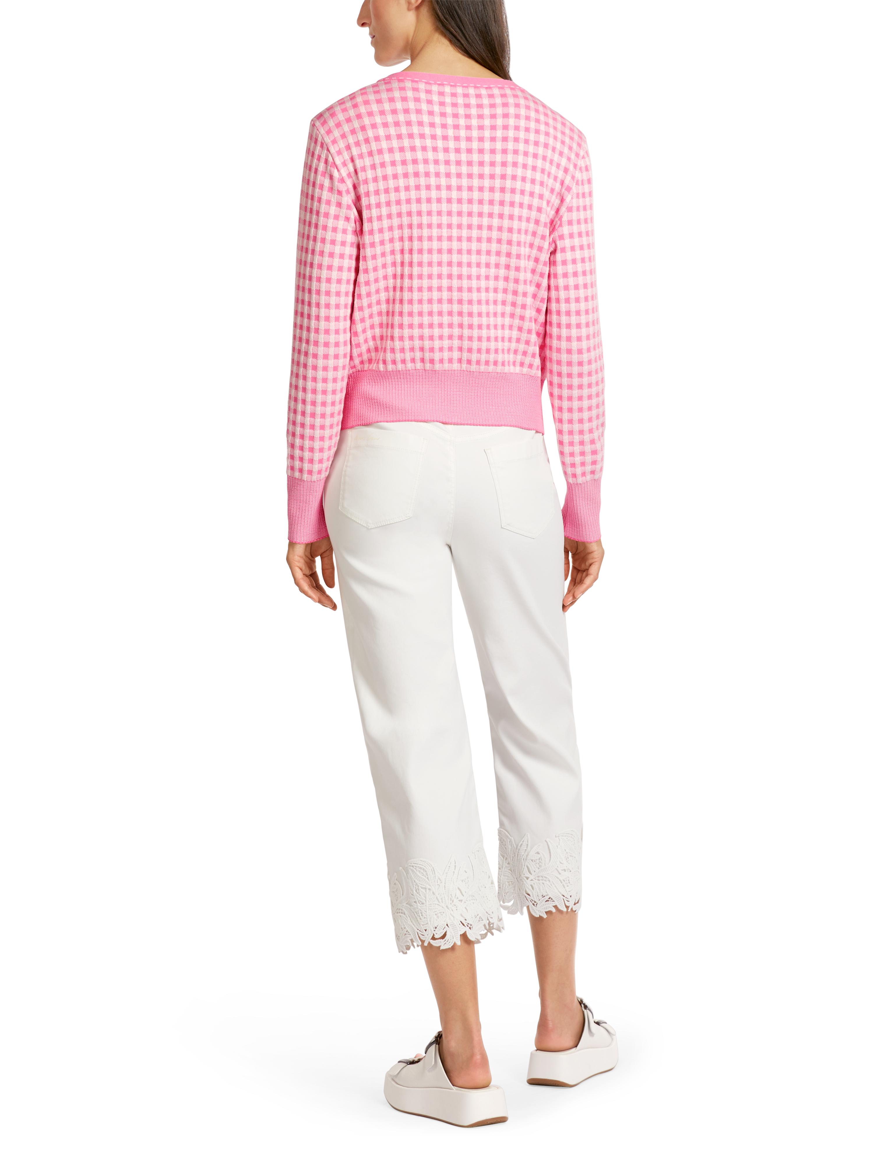 Cardigan mit Karos Knitted in Germany