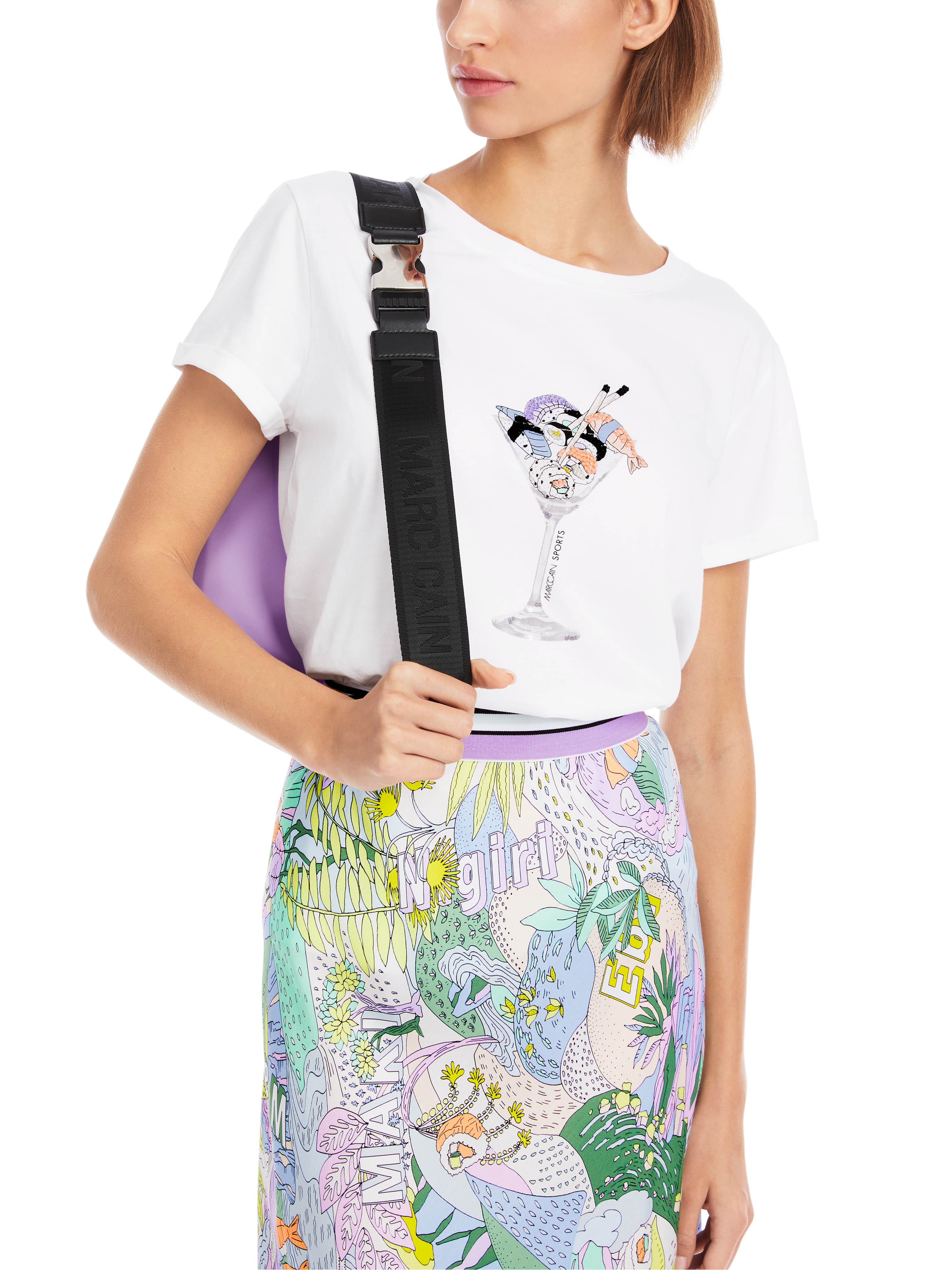 T-Shirt mit 3D-Applikation